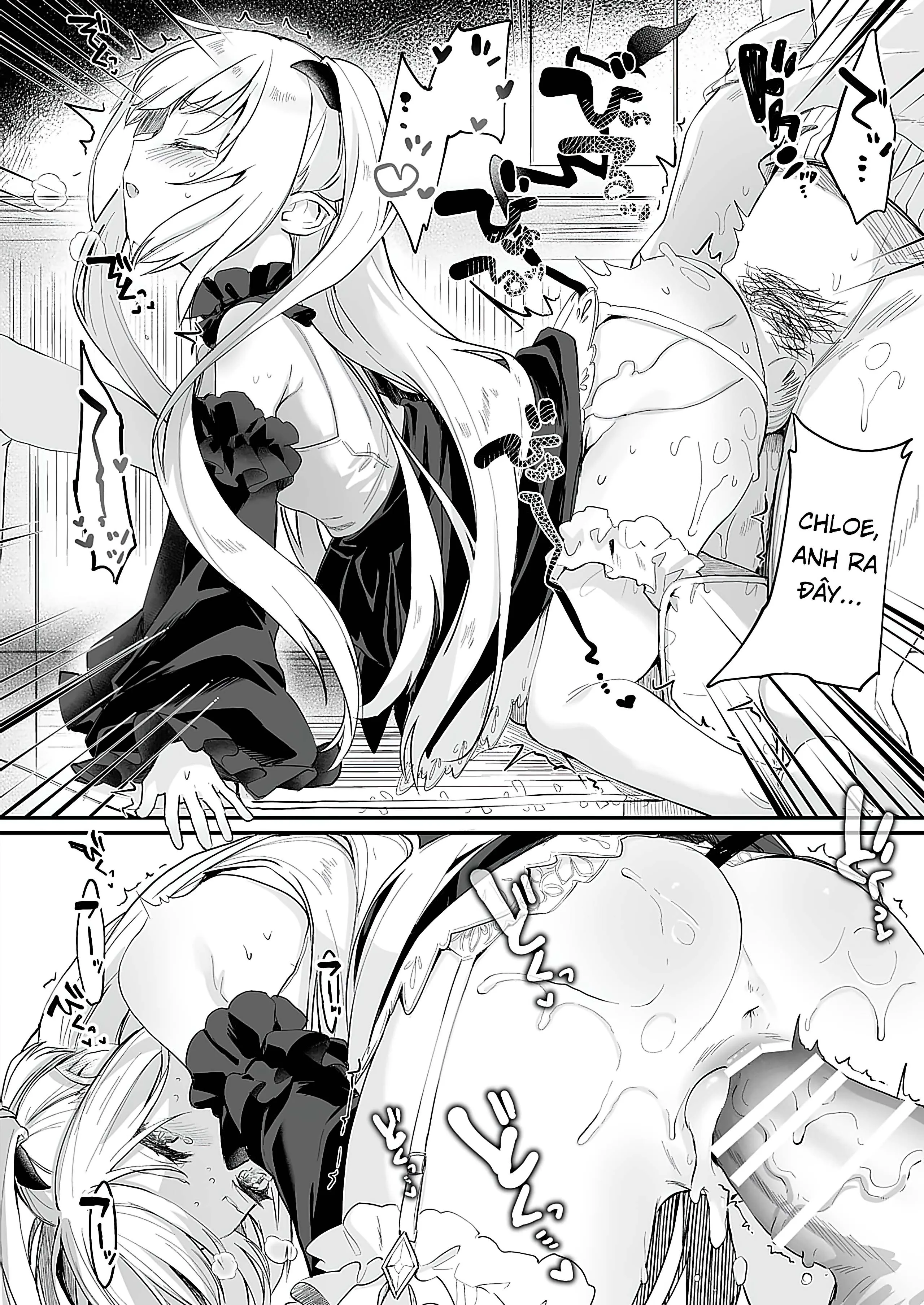 HentaiVN.net - Ảnh 30 - Boku wa Chiisana Succubus no Shimobe [Uncen] [Tôi là nô lệ của mấy bé Succubus loli] - Chap 6 [END]