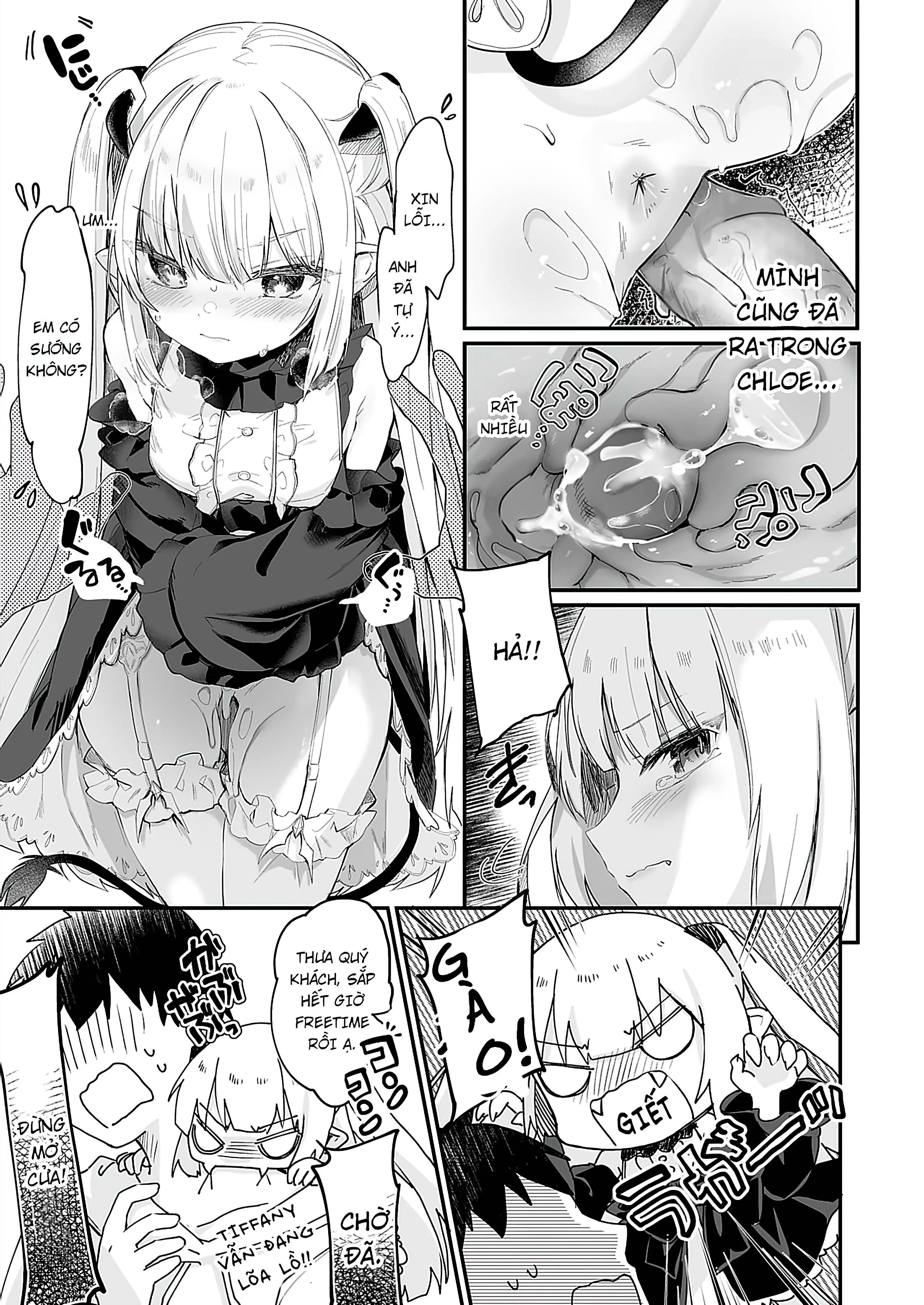 HentaiVN.net - Ảnh 31 - Boku wa Chiisana Succubus no Shimobe [Uncen] [Tôi là nô lệ của mấy bé Succubus loli] - Chap 6 [END]