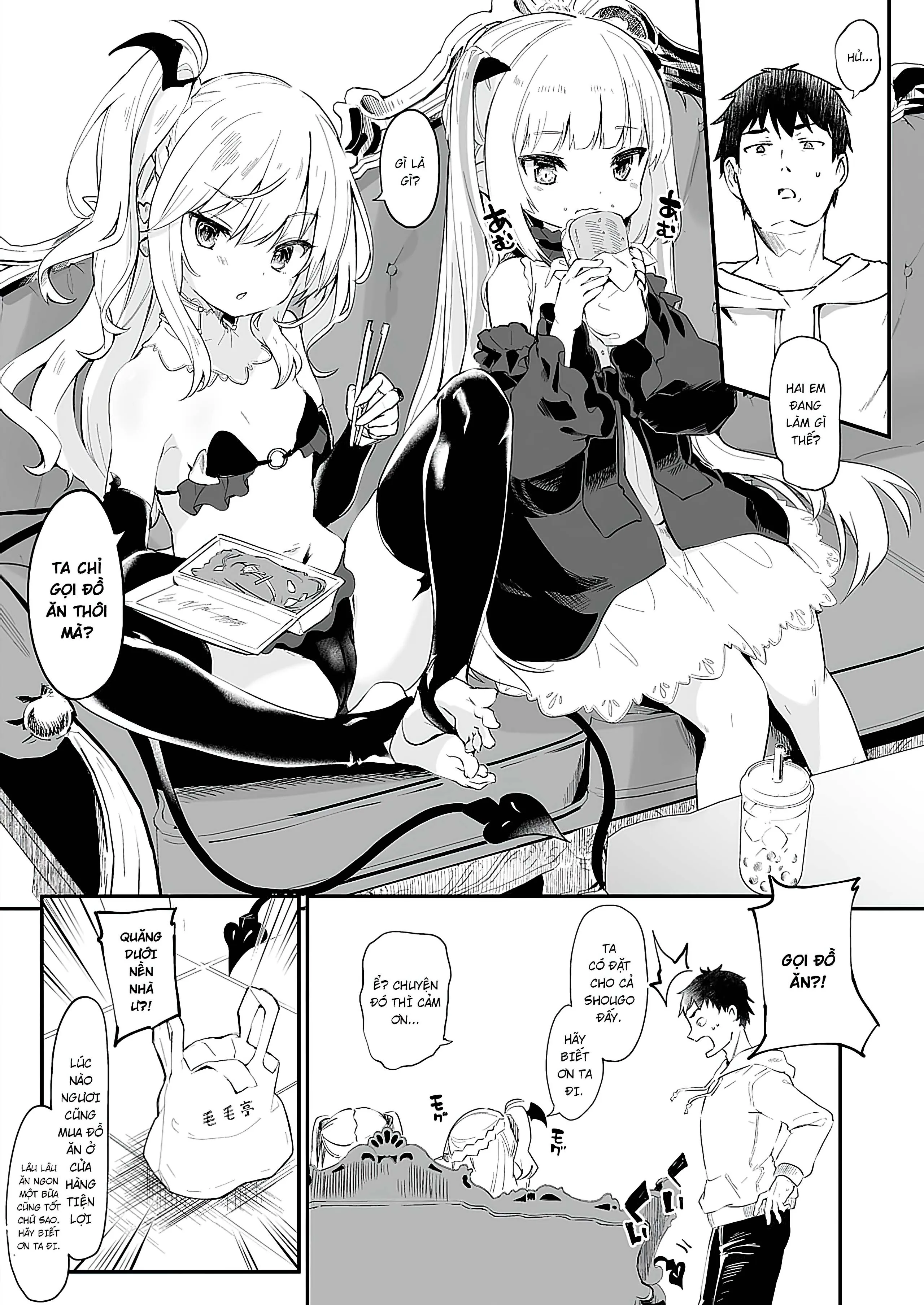 HentaiVN.net - Ảnh 7 - Boku wa Chiisana Succubus no Shimobe [Uncen] [Tôi là nô lệ của mấy bé Succubus loli] - Chap 6 [END]