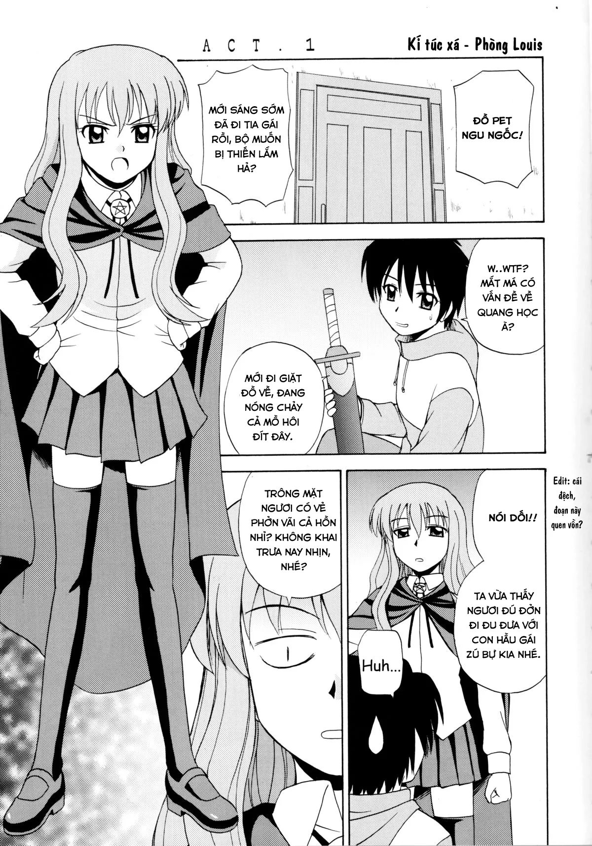 HentaiVN.net - Ảnh 4 - Le Beau Maitre (Zero no Tsukaima) [Zero no tsukaima; Zero No Tsukaima; Zero no Tsukaima] - Chap 1 - Louise & Siesta