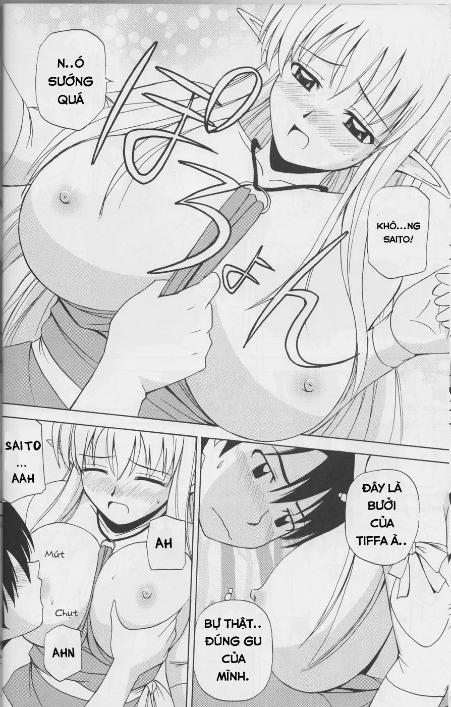 HentaiVN.net - Ảnh 11 - Le Beau Maitre (Zero no Tsukaima) [Zero no tsukaima; Zero No Tsukaima; Zero no Tsukaima] - Chap 4 - Tình bạn với elf Tiffa