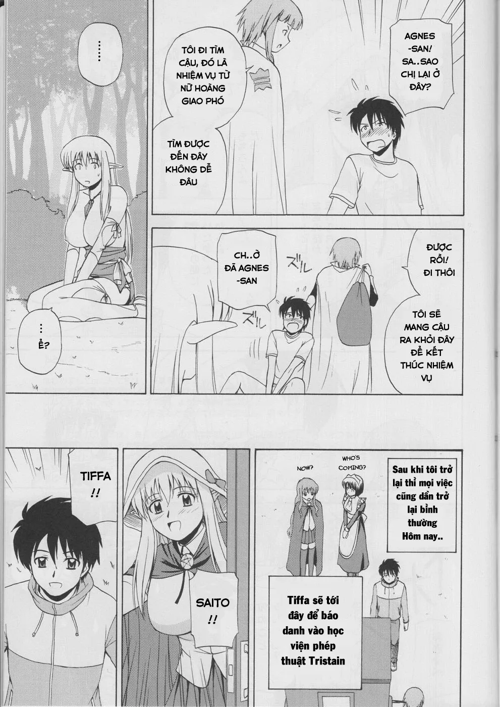HentaiVN.net - Ảnh 24 - Le Beau Maitre (Zero no Tsukaima) [Zero no tsukaima; Zero No Tsukaima; Zero no Tsukaima] - Chap 4 - Tình bạn với elf Tiffa