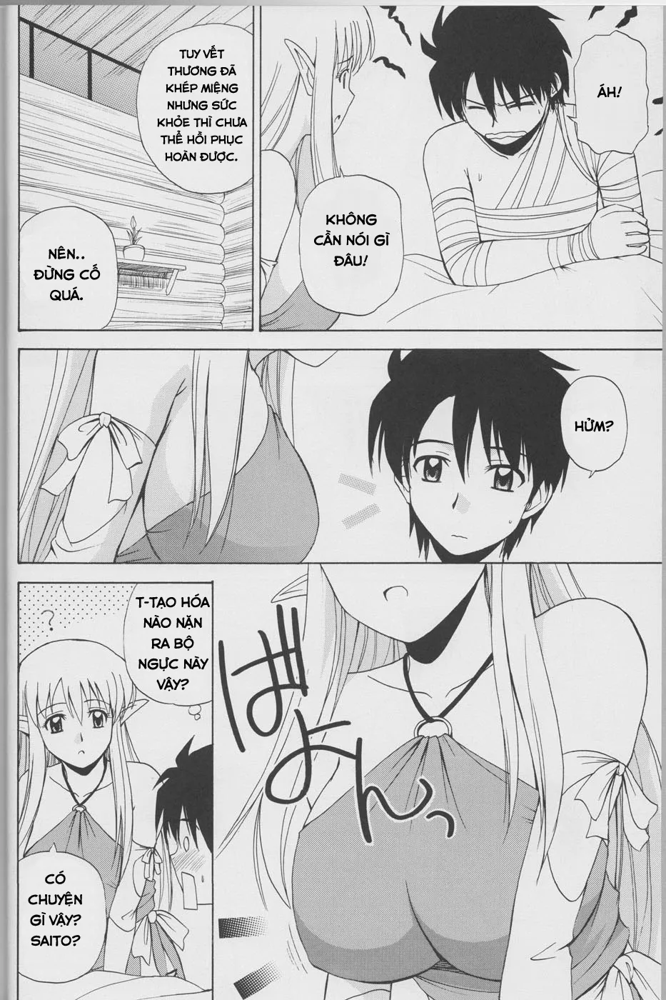 HentaiVN.net - Ảnh 5 - Le Beau Maitre (Zero no Tsukaima) [Zero no tsukaima; Zero No Tsukaima; Zero no Tsukaima] - Chap 4 - Tình bạn với elf Tiffa