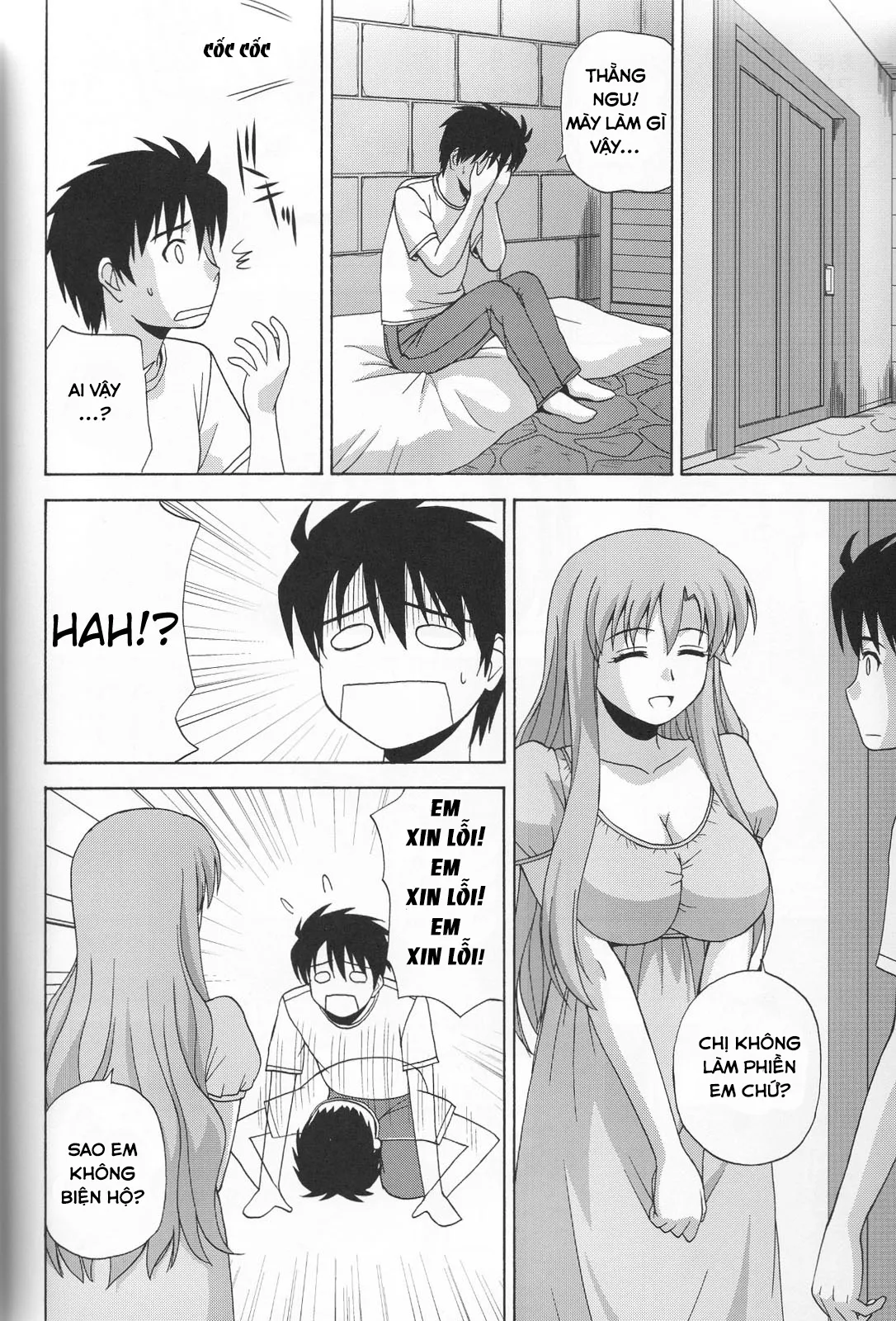 HentaiVN.net - Ảnh 16 - Le Beau Maitre (Zero no Tsukaima) [Zero no tsukaima; Zero No Tsukaima; Zero no Tsukaima] - Chap 6 - Chị vợ cũng là vợ tôi
