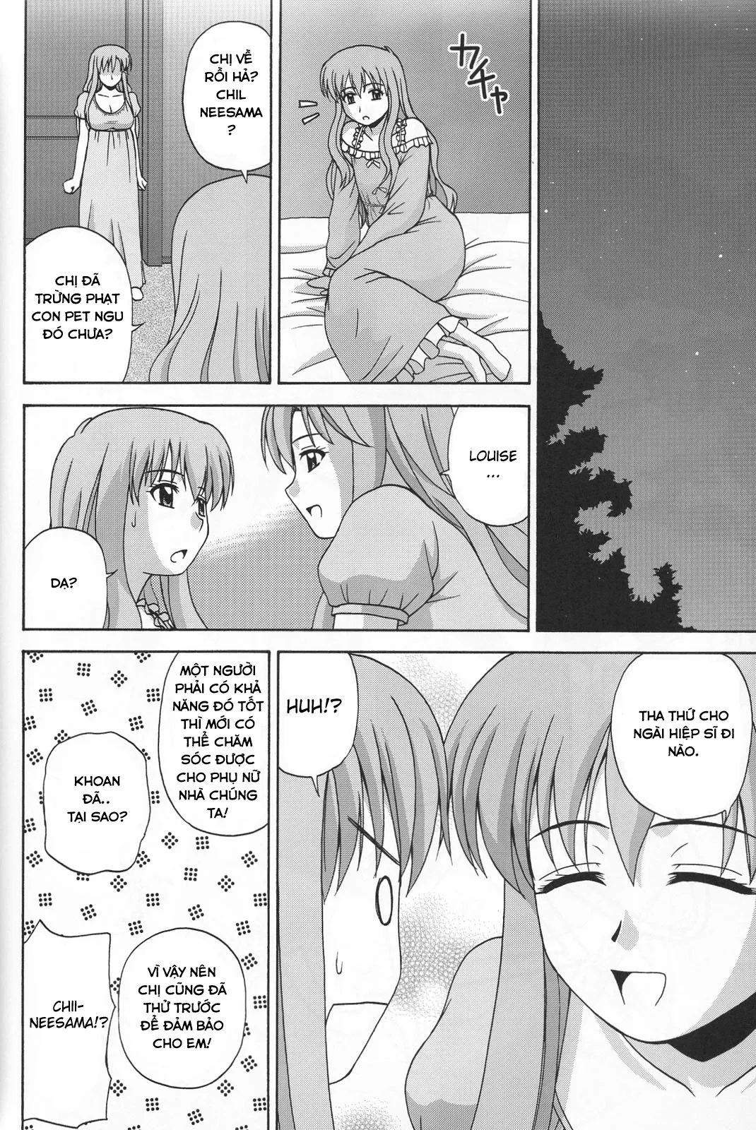HentaiVN.net - Ảnh 28 - Le Beau Maitre (Zero no Tsukaima) [Zero no tsukaima; Zero No Tsukaima; Zero no Tsukaima] - Chap 6 - Chị vợ cũng là vợ tôi