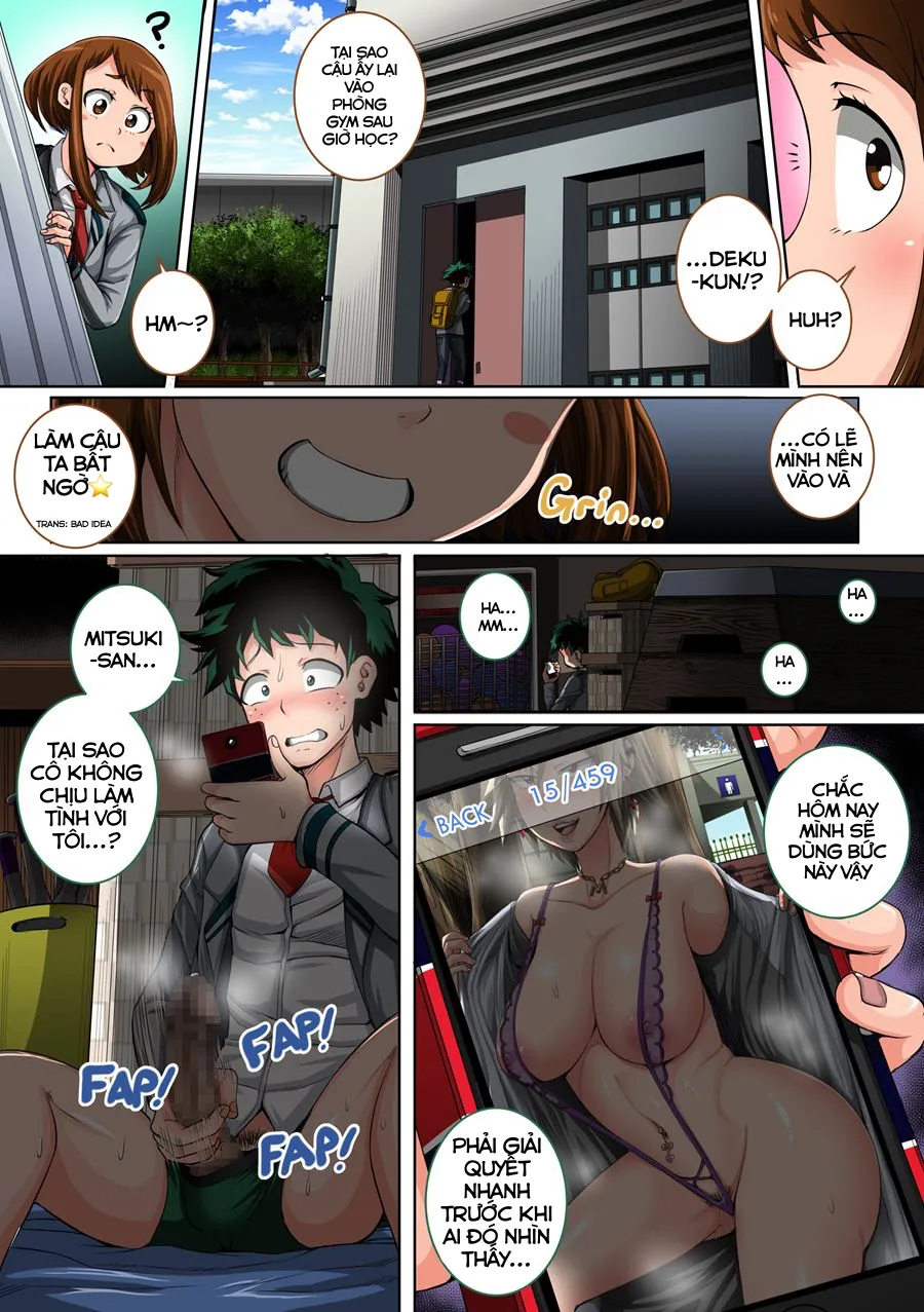 HentaiVN.net - Ảnh 3 - Boku no Harem Academia (Boku no Hero Academia) [Học viện Harem của tôi] - Chap 3.1: Bạn tình mới