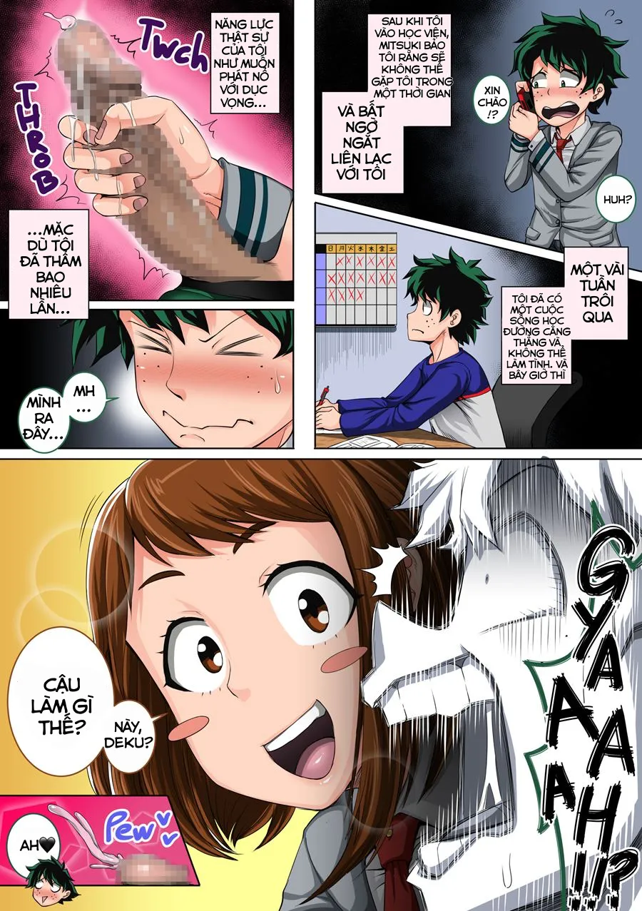 HentaiVN.net - Ảnh 4 - Boku no Harem Academia (Boku no Hero Academia) [Học viện Harem của tôi] - Chap 3.1: Bạn tình mới