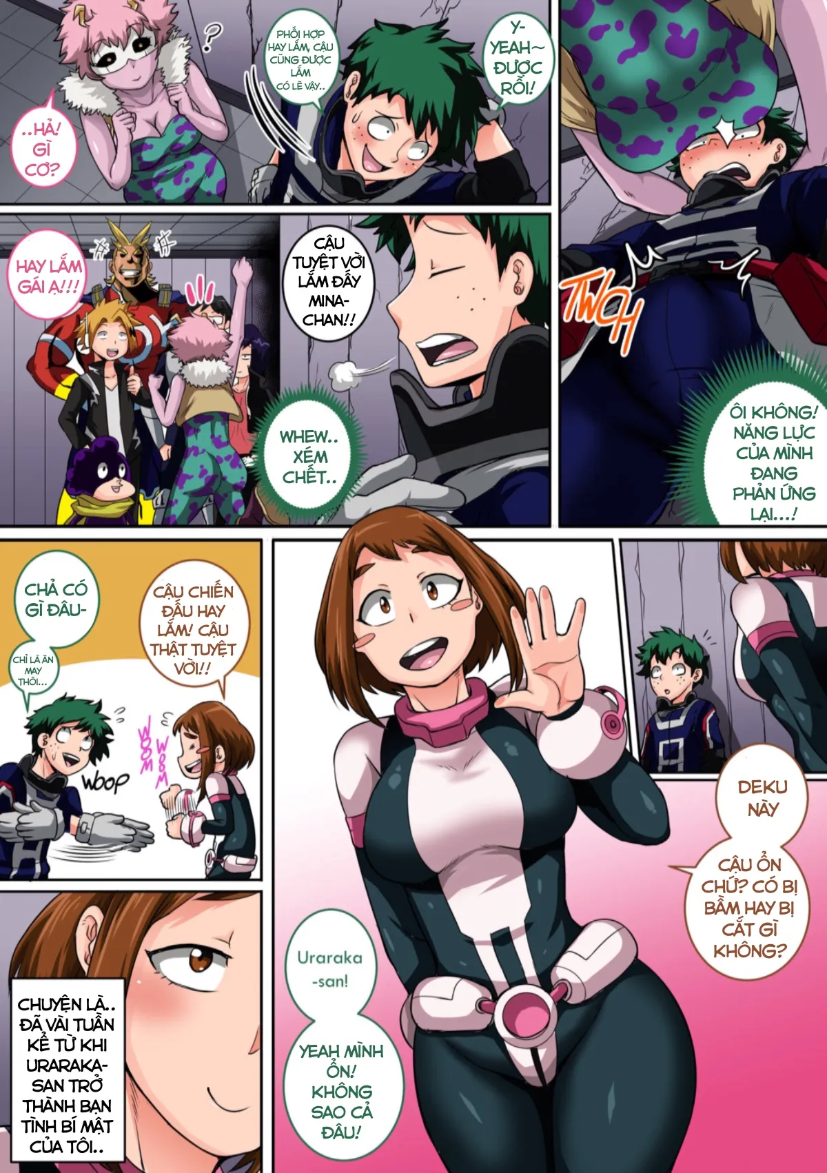 HentaiVN.net - Ảnh 4 - Boku no Harem Academia (Boku no Hero Academia) [Học viện Harem của tôi] - Chap 4.1: Con quỷ nhỏ
