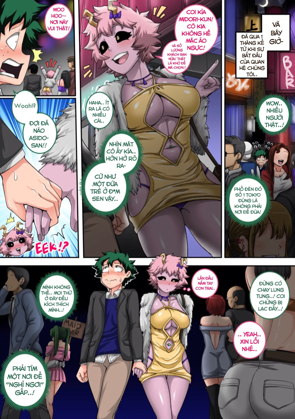 HentaiVN.net - Ảnh 8 - Boku no Harem Academia (Boku no Hero Academia) [Học viện Harem của tôi] - Chap 4.3: Quan hệ phức tạp