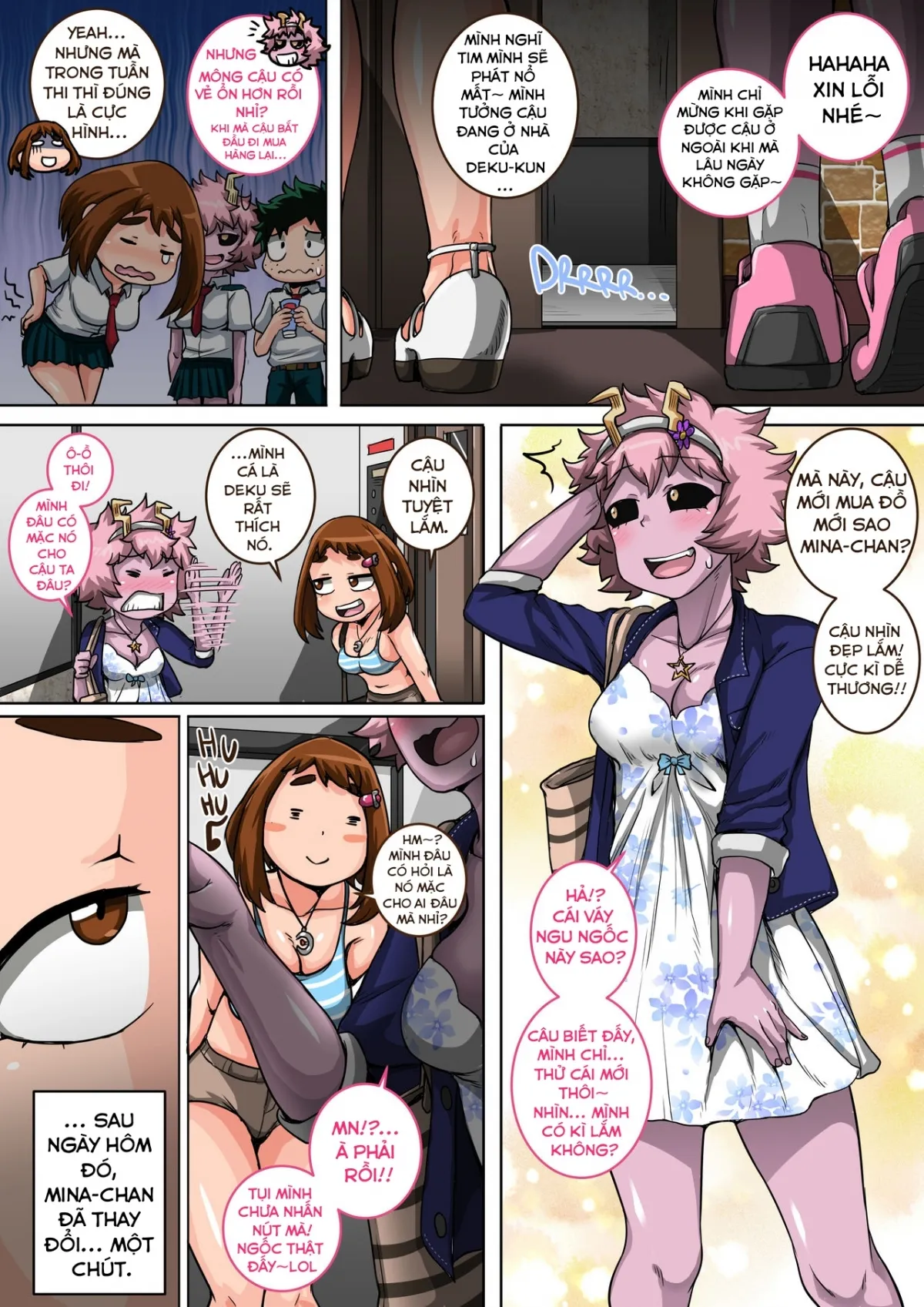 HentaiVN.net - Ảnh 3 - Boku no Harem Academia (Boku no Hero Academia) [Học viện Harem của tôi] - Chap 5.3: Đối thủ mới (ngắn + ít hành động)