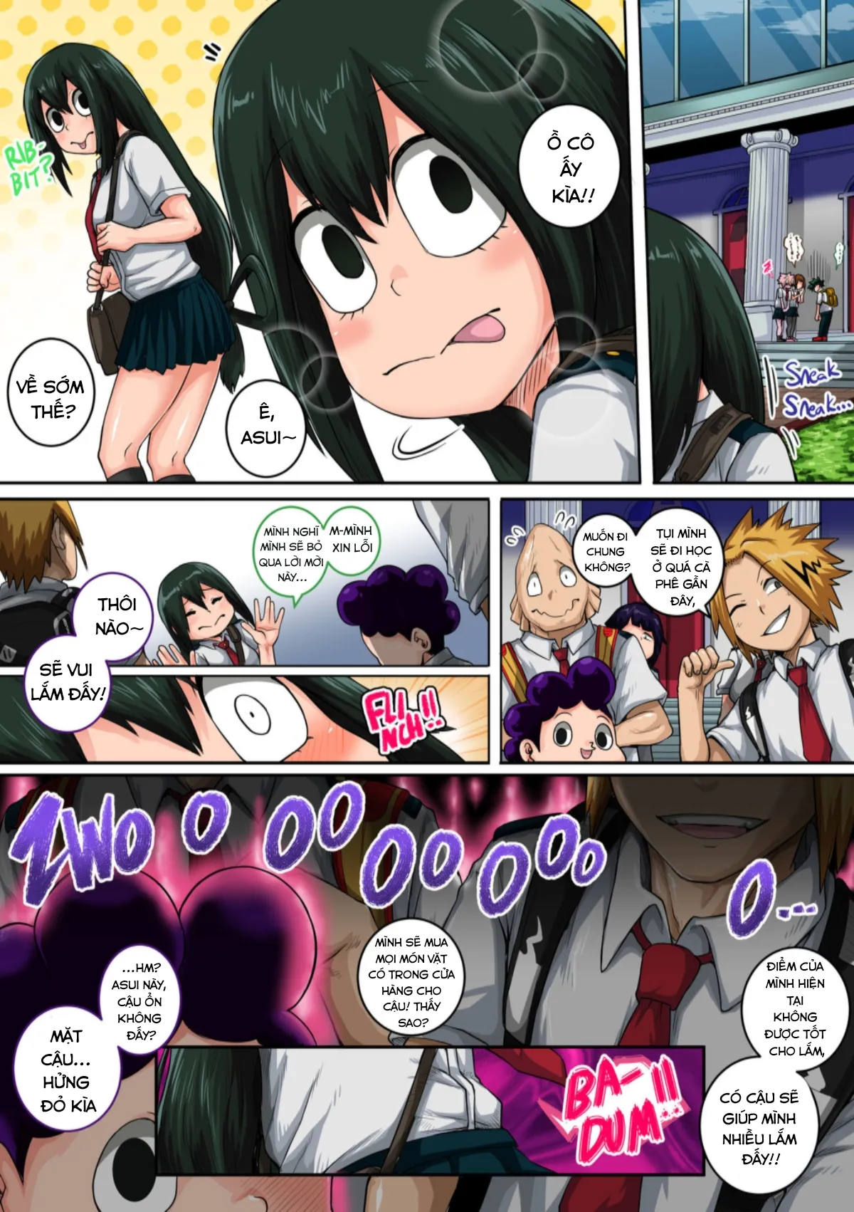 HentaiVN.net - Ảnh 7 - Boku no Harem Academia (Boku no Hero Academia) [Học viện Harem của tôi] - Chap 6.1: Ếch ộp