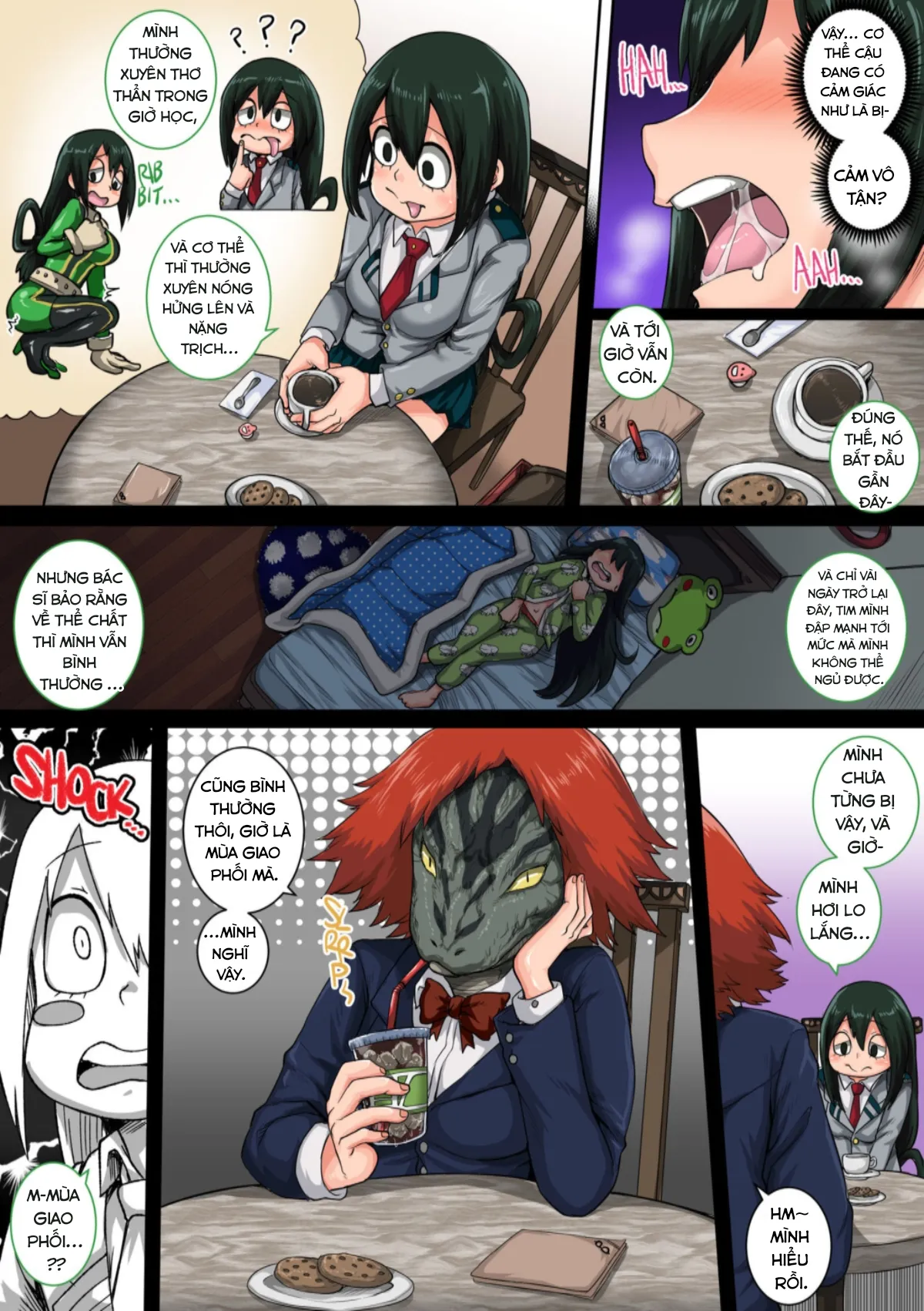 HentaiVN.net - Ảnh 8 - Boku no Harem Academia (Boku no Hero Academia) [Học viện Harem của tôi] - Chap 6.1: Ếch ộp