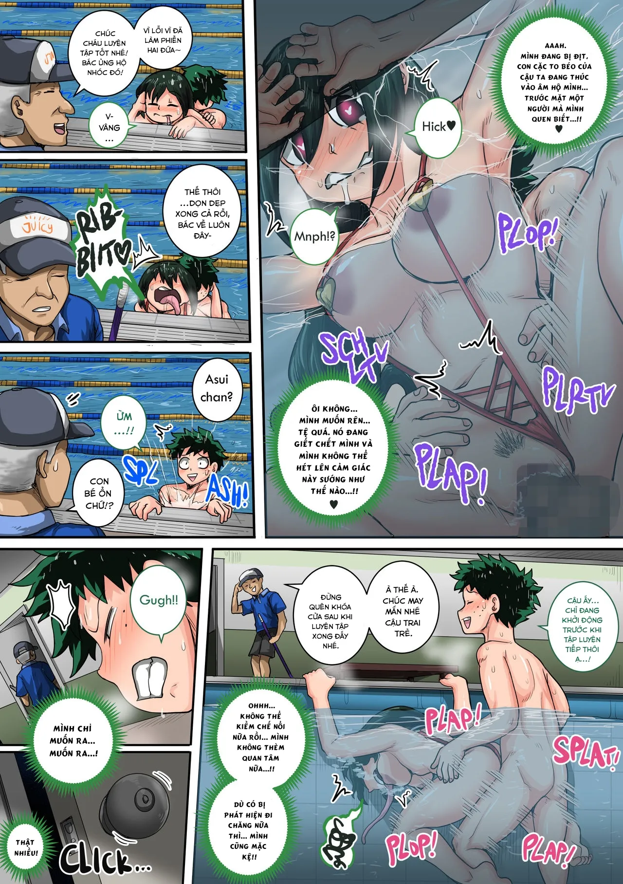HentaiVN.net - Ảnh 17 - Boku no Harem Academia (Boku no Hero Academia) [Học viện Harem của tôi] - Chap 6.3: Đi bơi