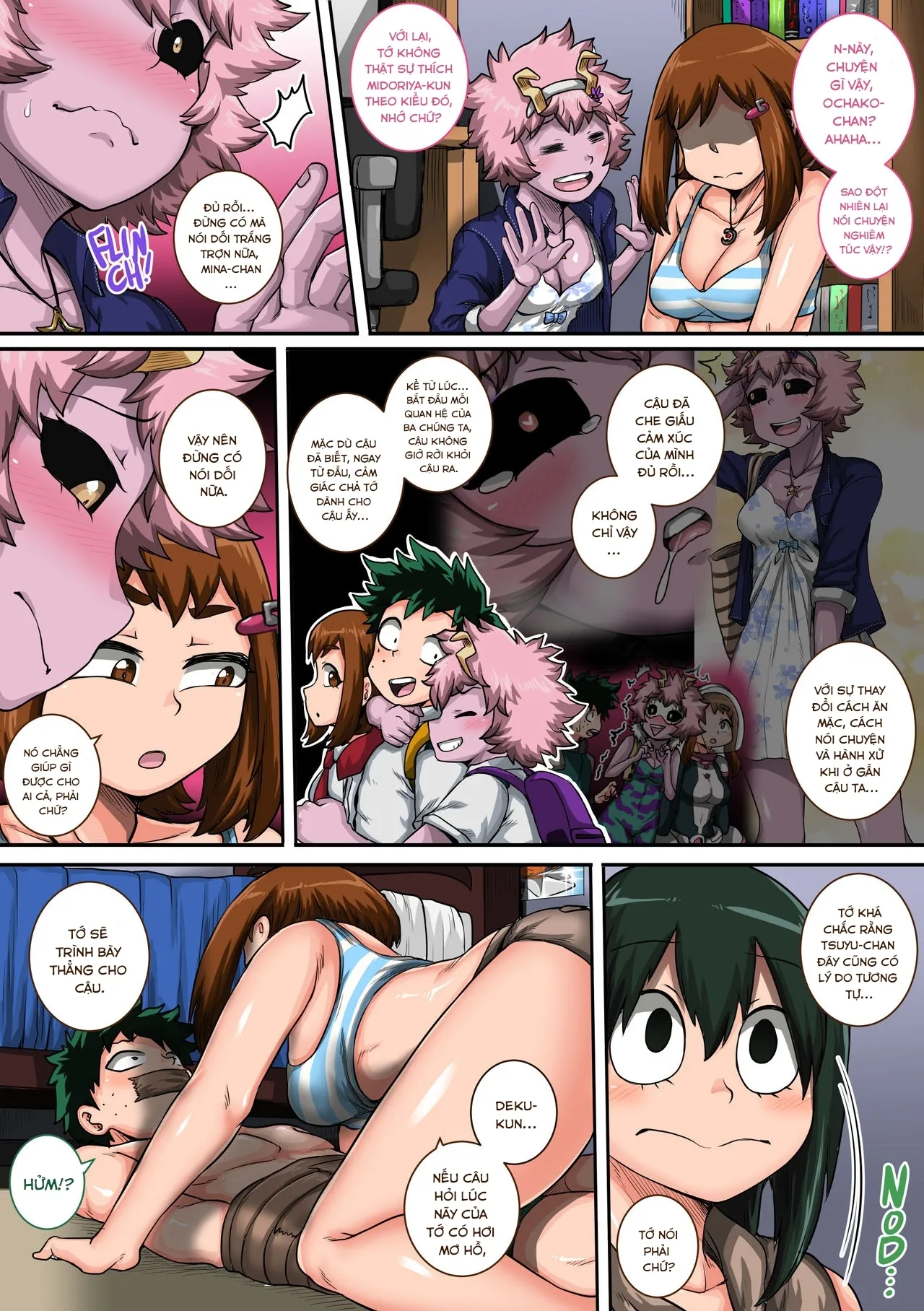 HentaiVN.net - Ảnh 9 - Boku no Harem Academia (Boku no Hero Academia) [Học viện Harem của tôi] - Chap 6.4: Lựa chọn khó khăn