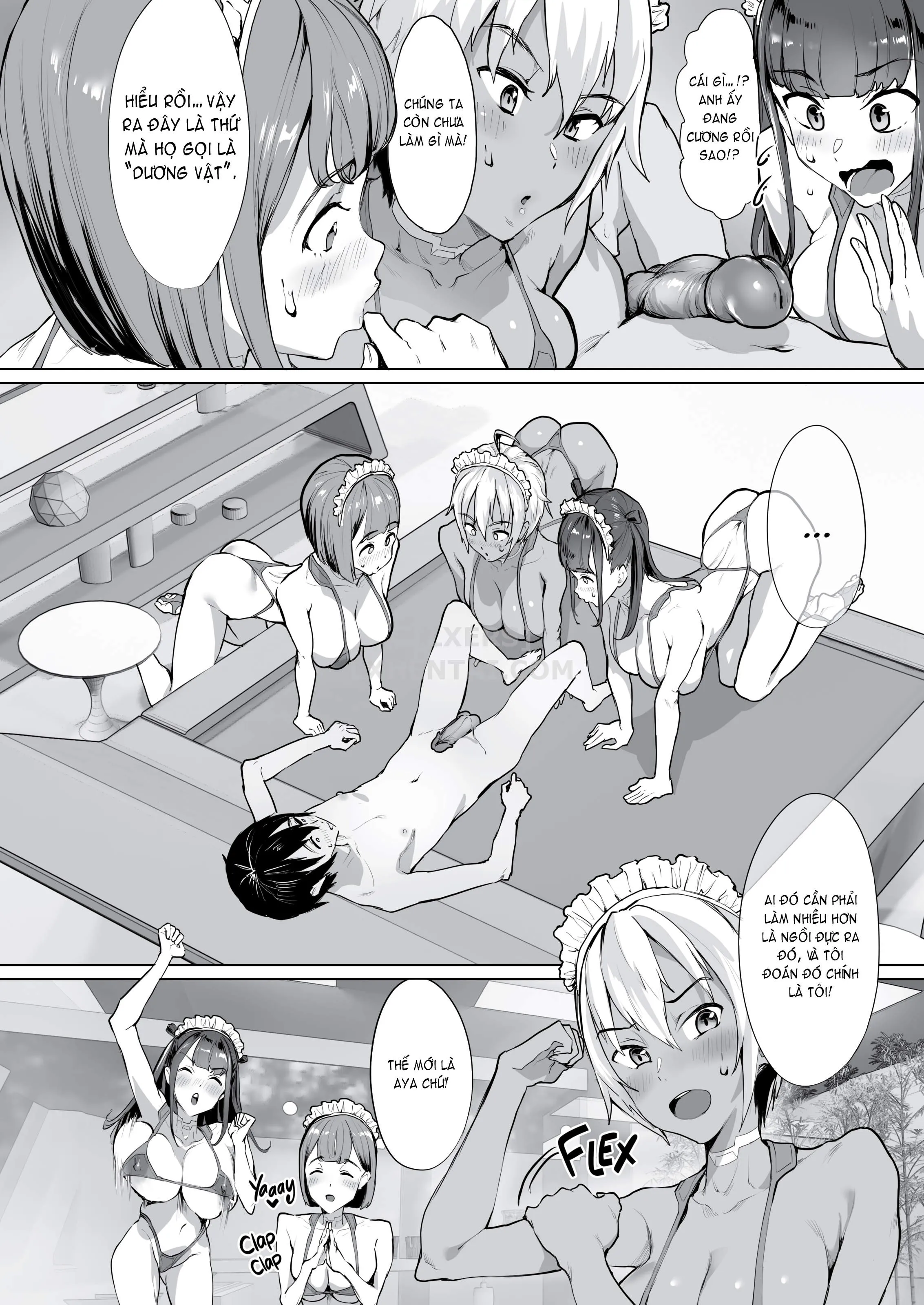 HentaiVN.net - Ảnh 16 - New Game+ With my Harem [Harem De NEWGAME+!! ~VR Eroge De Ittara Mirai Wa Harem Sekai Ni Natte Ita!? - New Game With My Harem!!] - Chap 1