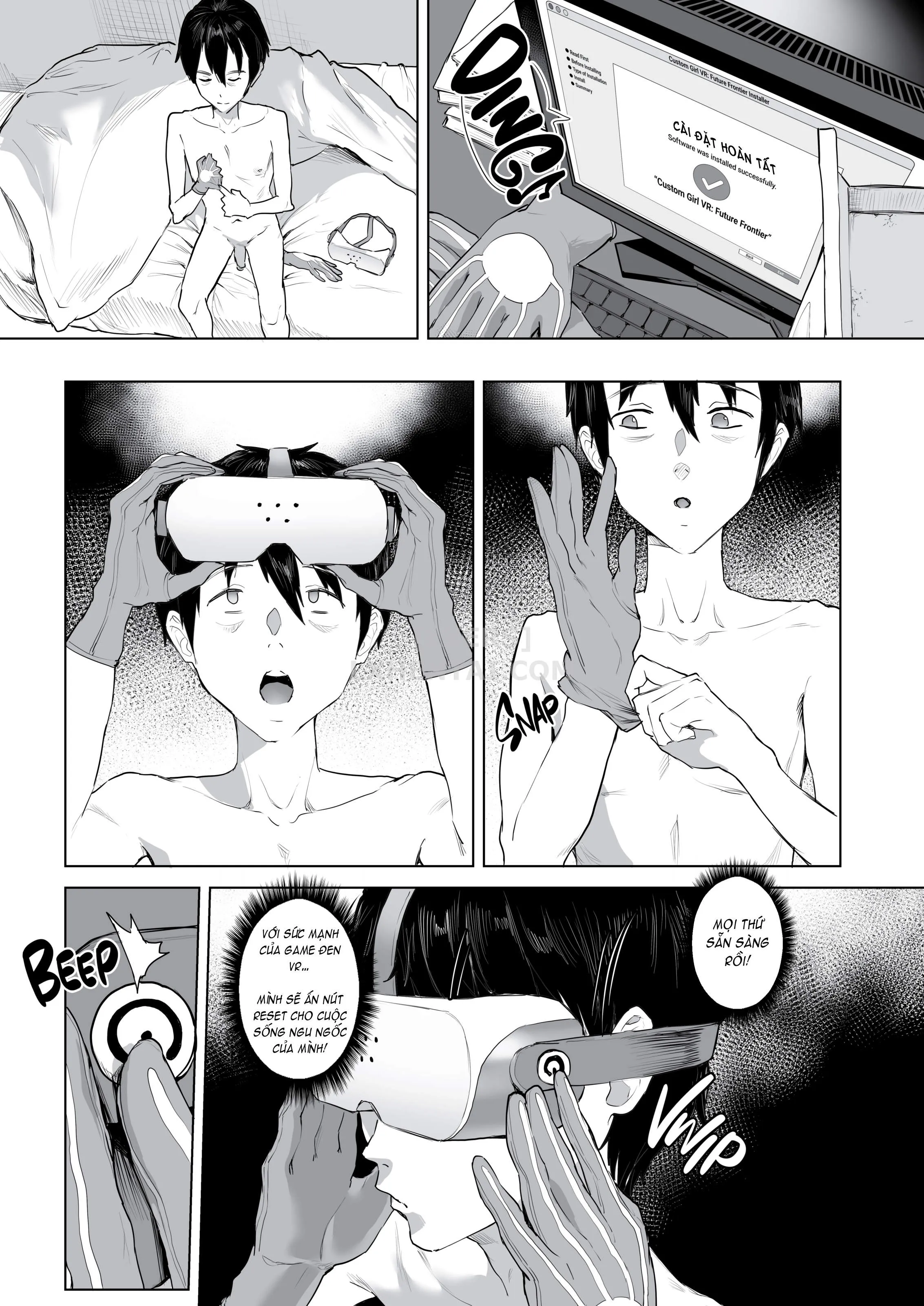 HentaiVN.net - Ảnh 7 - New Game+ With my Harem [Harem De NEWGAME+!! ~VR Eroge De Ittara Mirai Wa Harem Sekai Ni Natte Ita!? - New Game With My Harem!!] - Chap 1