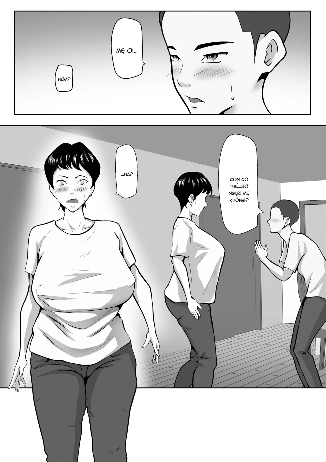HentaiVN.net - Ảnh 2 - Mẹ tomboy trở nên nữ tính sau khi làm tình với con trai - Oneshot