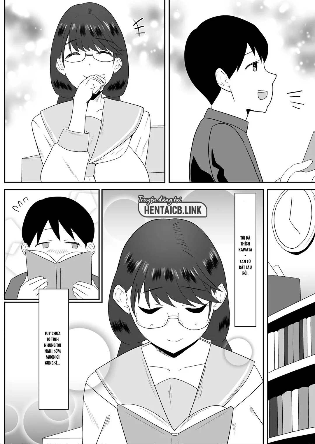 HentaiVN.net - Ảnh 4 - Cô Nàng Kính Cận Văn Chương Tôi Từng Thầm Yêu - Oneshot