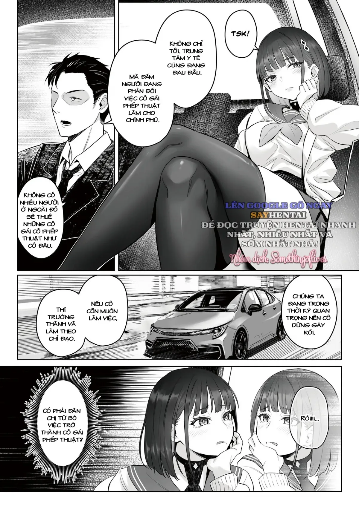 HentaiVN.net - Ảnh 10 - Câu chuyện công việc của cựu cô gái phép thuật [Moto Mahou Shoujo no Shigoto Banashi Ao] - Oneshot