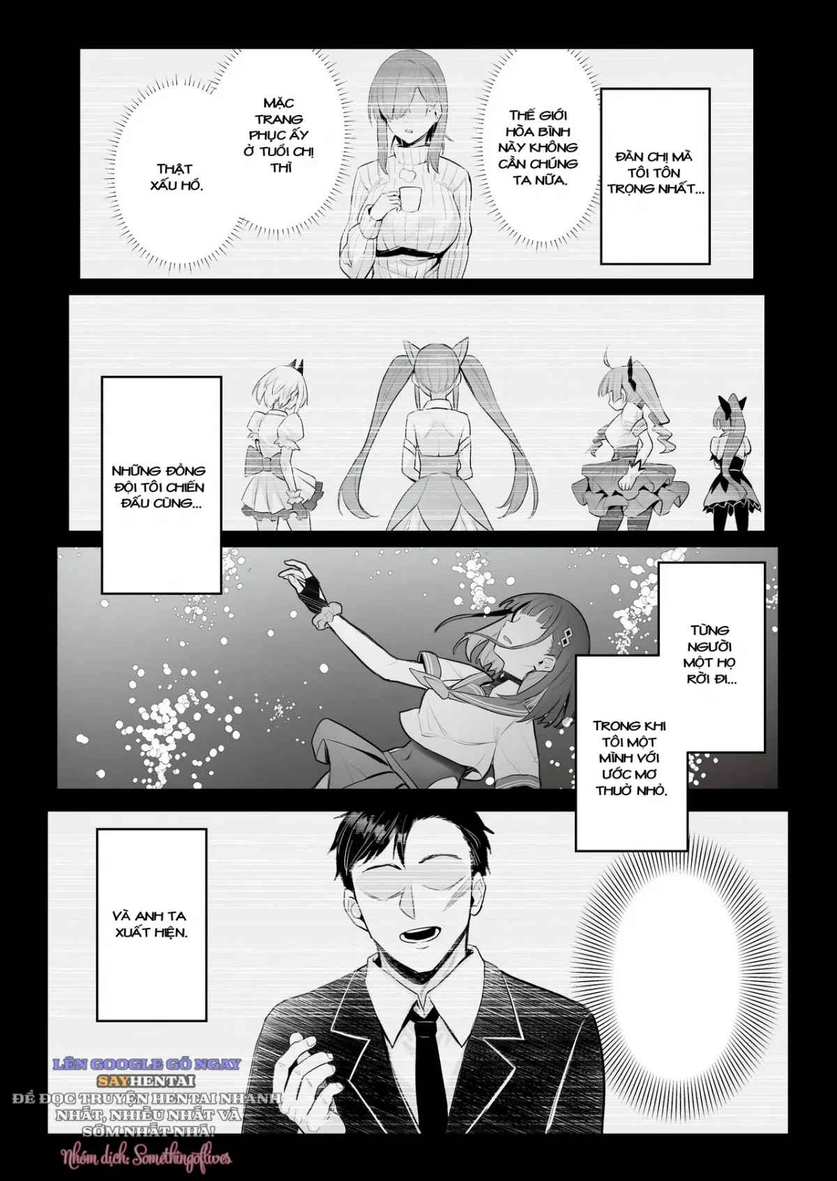 HentaiVN.net - Ảnh 11 - Câu chuyện công việc của cựu cô gái phép thuật [Moto Mahou Shoujo no Shigoto Banashi Ao] - Oneshot