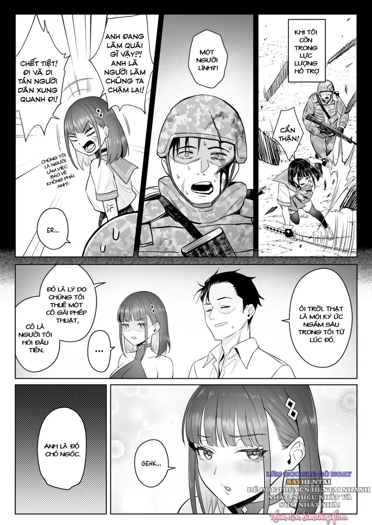 HentaiVN.net - Ảnh 30 - Câu chuyện công việc của cựu cô gái phép thuật [Moto Mahou Shoujo no Shigoto Banashi Ao] - Oneshot
