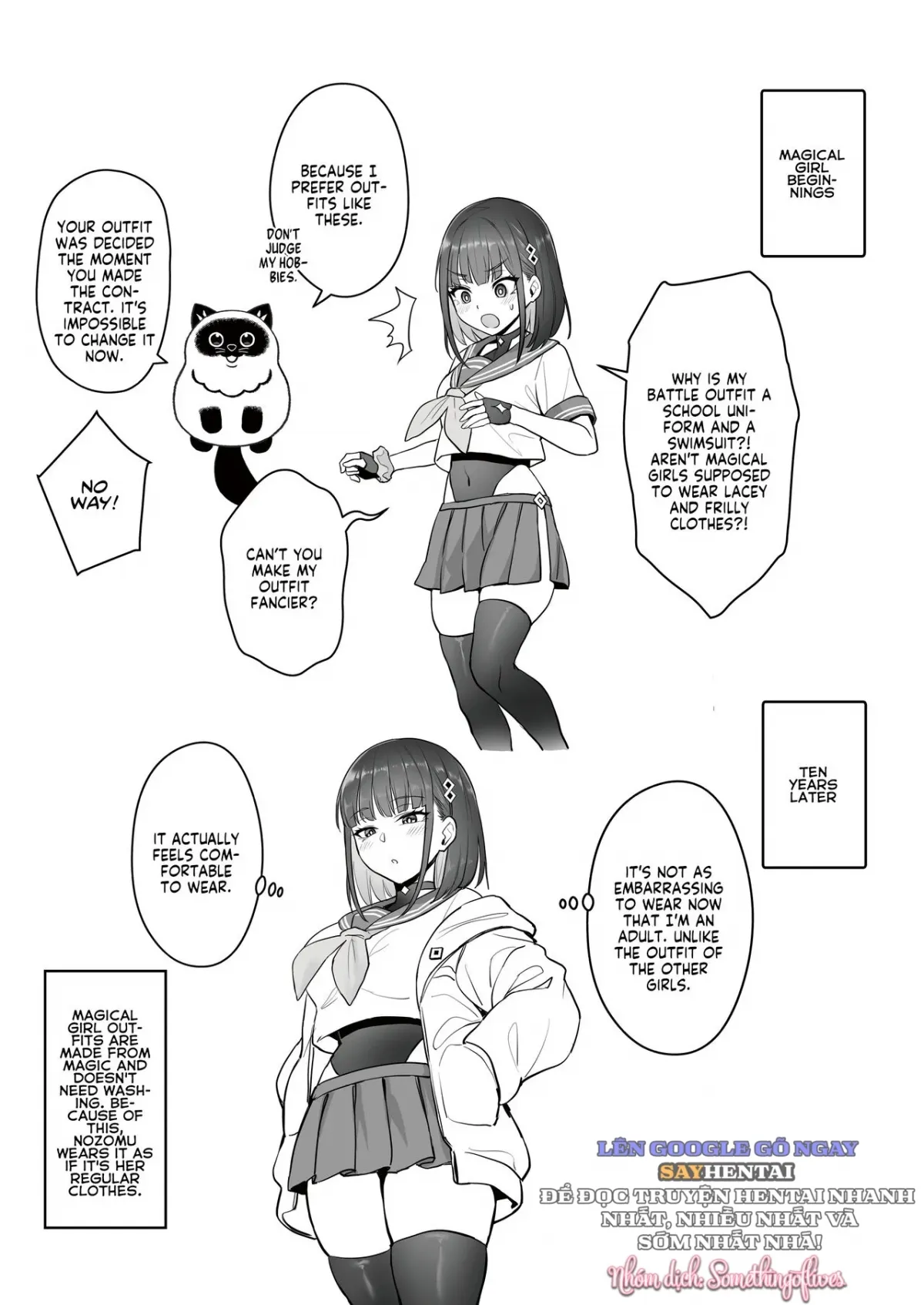 HentaiVN.net - Ảnh 31 - Câu chuyện công việc của cựu cô gái phép thuật [Moto Mahou Shoujo no Shigoto Banashi Ao] - Oneshot