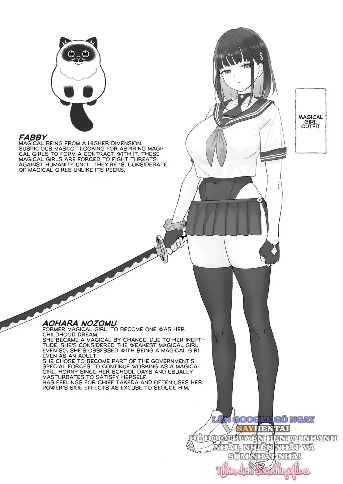 HentaiVN.net - Ảnh 32 - Câu chuyện công việc của cựu cô gái phép thuật [Moto Mahou Shoujo no Shigoto Banashi Ao] - Oneshot