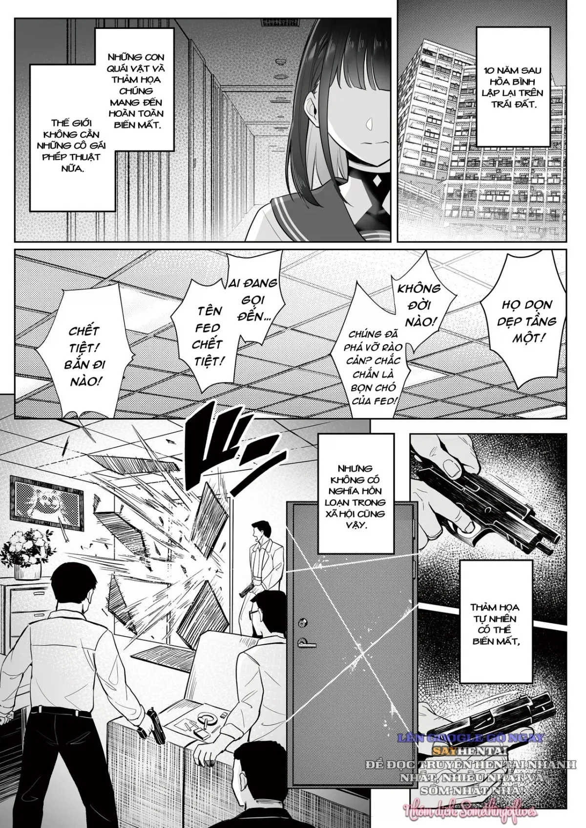 HentaiVN.net - Ảnh 7 - Câu chuyện công việc của cựu cô gái phép thuật [Moto Mahou Shoujo no Shigoto Banashi Ao] - Oneshot