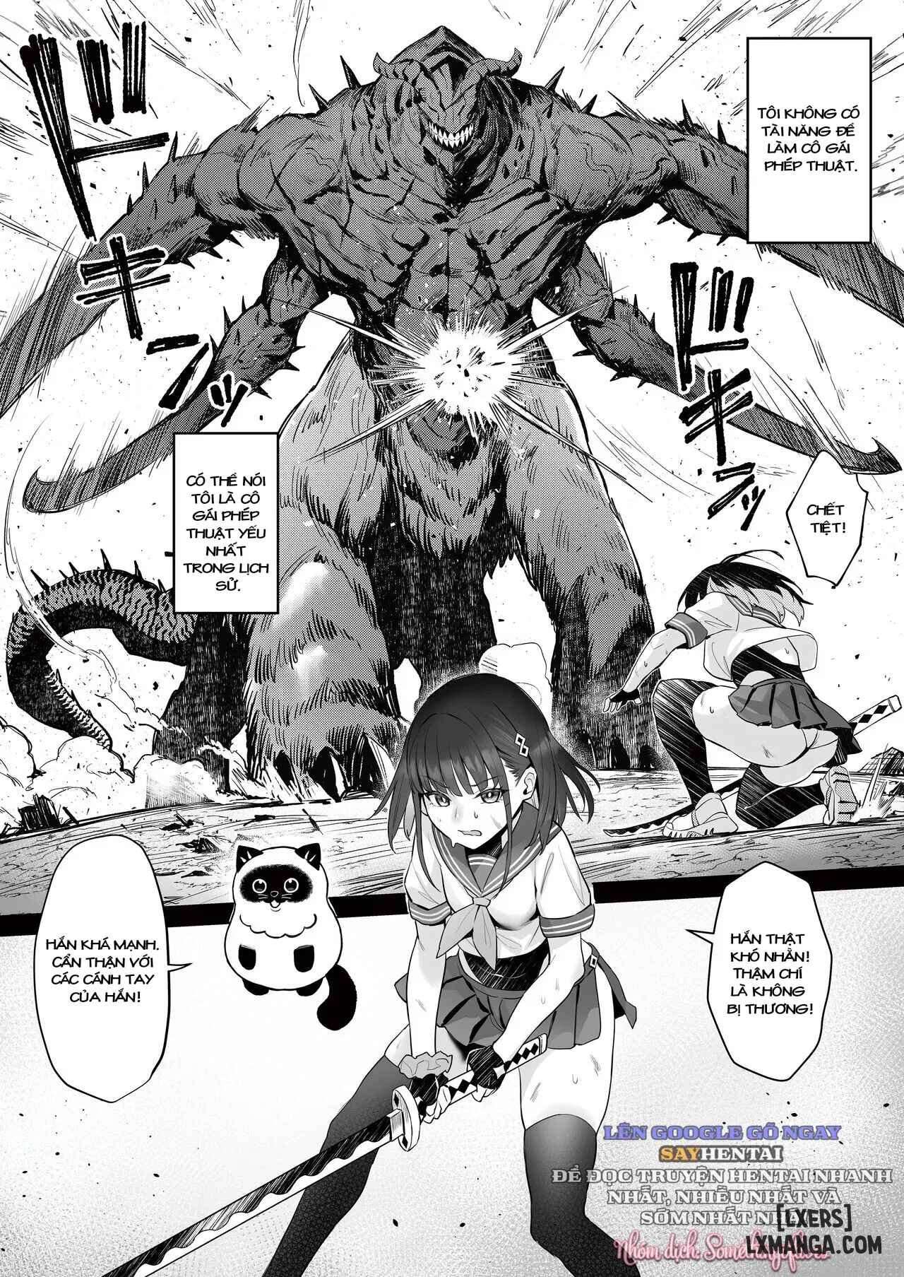 HentaiVN.net - Ảnh 3 - Câu chuyện công việc của cựu cô gái phép thuật [Moto Mahou Shoujo no Shigoto Banashi Ao] - Chap 1