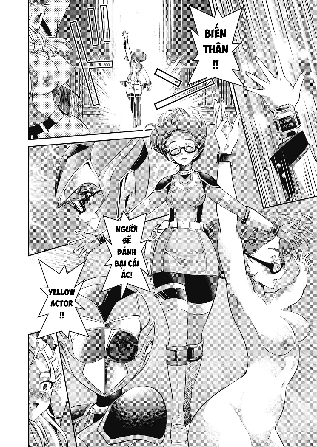 HentaiVN.net - Ảnh 27 - Yousei Sentai Actliver - ACT.1: Chấn động! Kẻ thù bỗng nhiên trở thành một tổ chức dâm dục!?