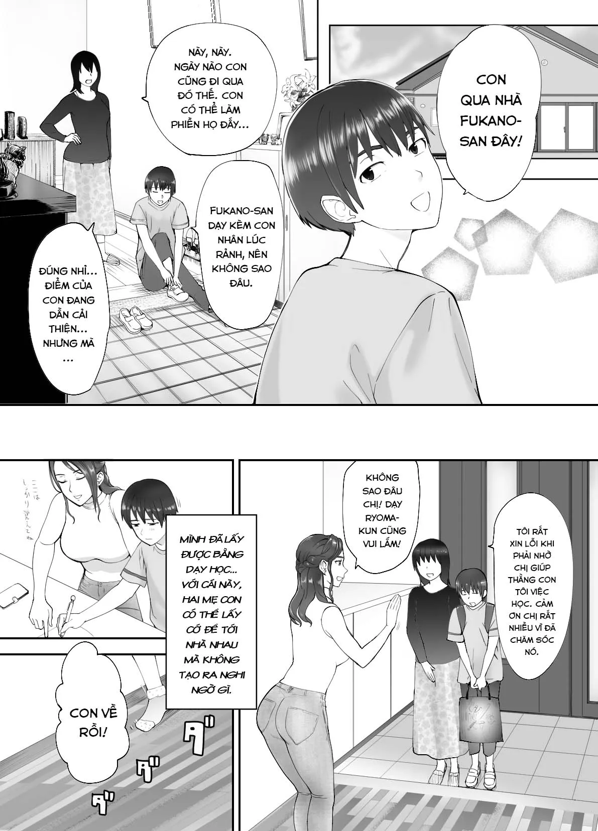HentaiVN.net - Ảnh 16 - Thịt mẹ bạn [Osananajimi ga Mama to Yatte Imasu. ; My Childhood Friend is Doing It with My Mom] - Chap 2