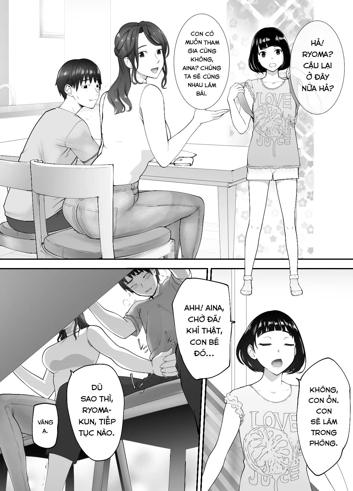 HentaiVN.net - Ảnh 17 - Thịt mẹ bạn [Osananajimi ga Mama to Yatte Imasu. ; My Childhood Friend is Doing It with My Mom] - Chap 2