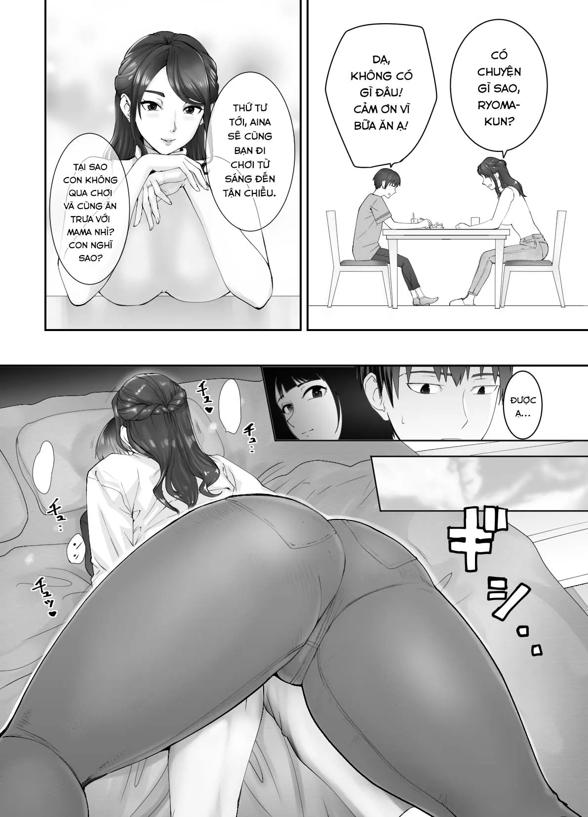 HentaiVN.net - Ảnh 23 - Thịt mẹ bạn [Osananajimi ga Mama to Yatte Imasu. ; My Childhood Friend is Doing It with My Mom] - Chap 2
