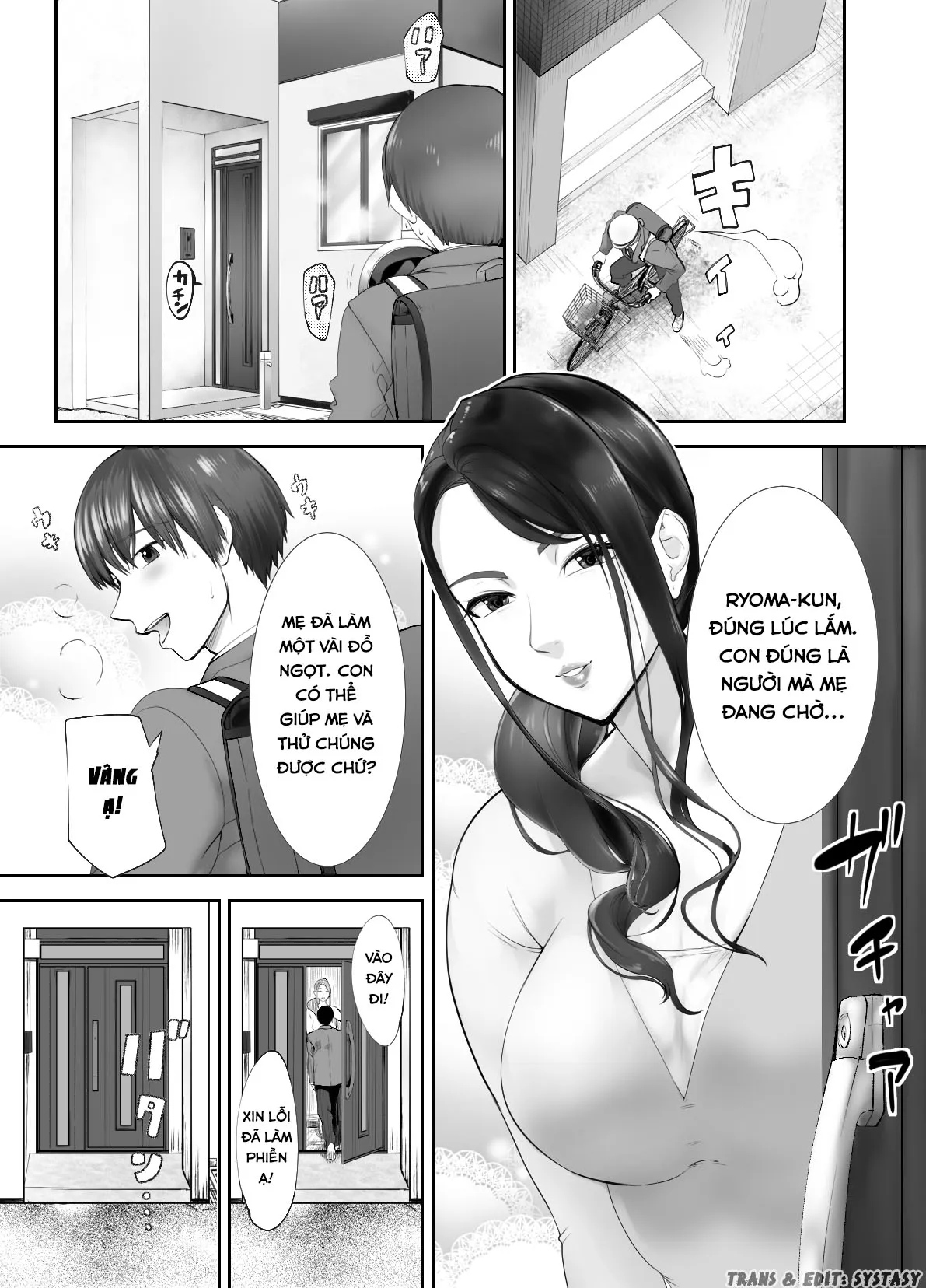 HentaiVN.net - Ảnh 3 - Thịt mẹ bạn [Osananajimi ga Mama to Yatte Imasu. ; My Childhood Friend is Doing It with My Mom] - Chap 3.1