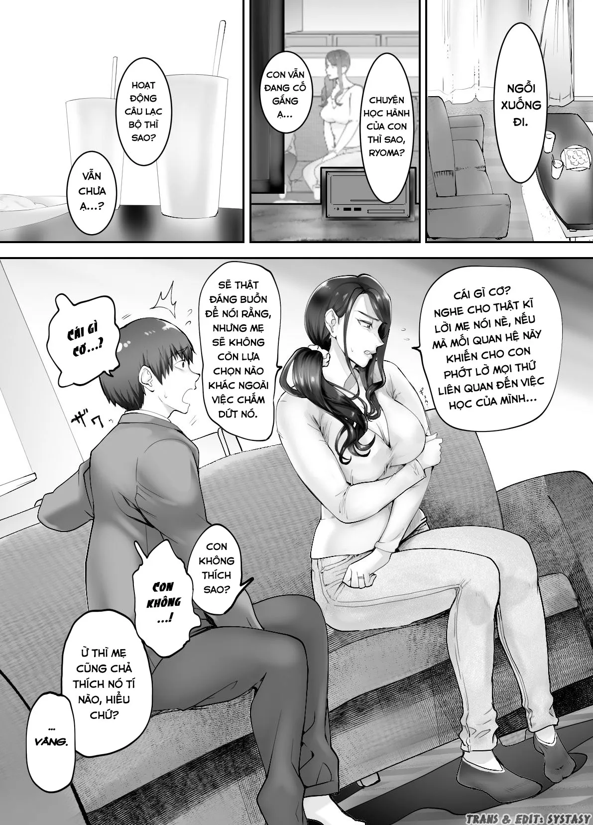 HentaiVN.net - Ảnh 7 - Thịt mẹ bạn [Osananajimi ga Mama to Yatte Imasu. ; My Childhood Friend is Doing It with My Mom] - Chap 3.1