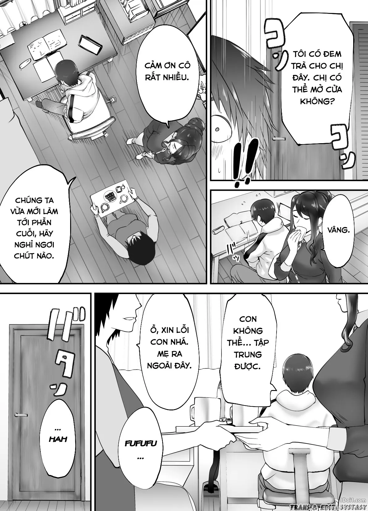 HentaiVN.net - Ảnh 19 - Thịt mẹ bạn [Osananajimi ga Mama to Yatte Imasu. ; My Childhood Friend is Doing It with My Mom] - Chap 3.2