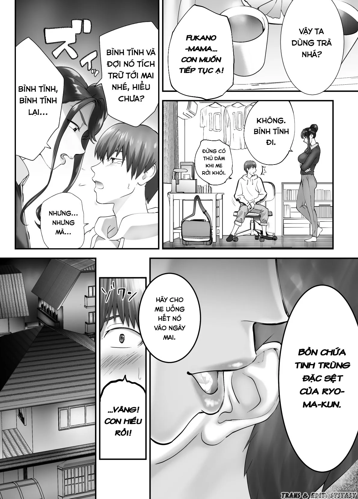 HentaiVN.net - Ảnh 20 - Thịt mẹ bạn [Osananajimi ga Mama to Yatte Imasu. ; My Childhood Friend is Doing It with My Mom] - Chap 3.2