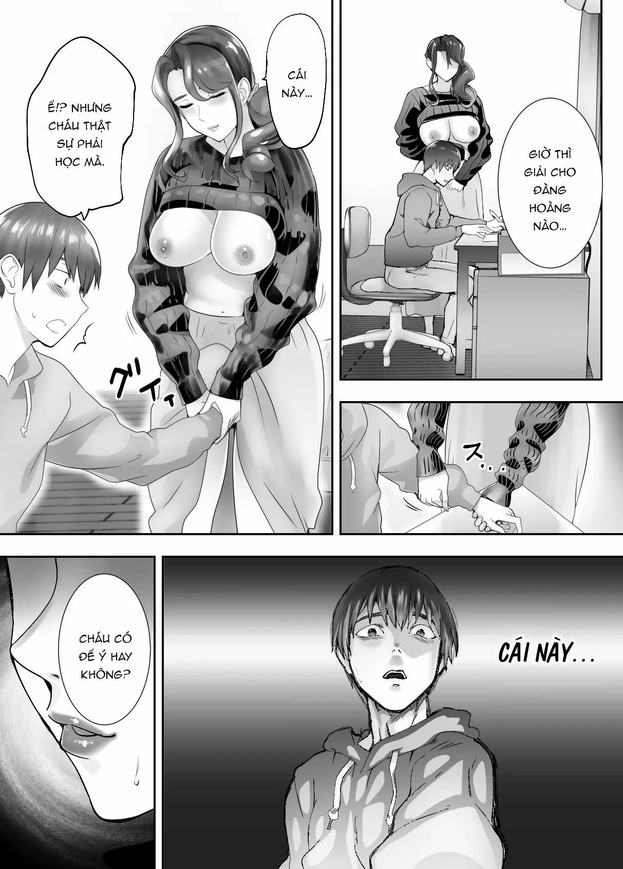 HentaiVN.net - Ảnh 22 - Thịt mẹ bạn [Osananajimi ga Mama to Yatte Imasu. ; My Childhood Friend is Doing It with My Mom] - Chap 4