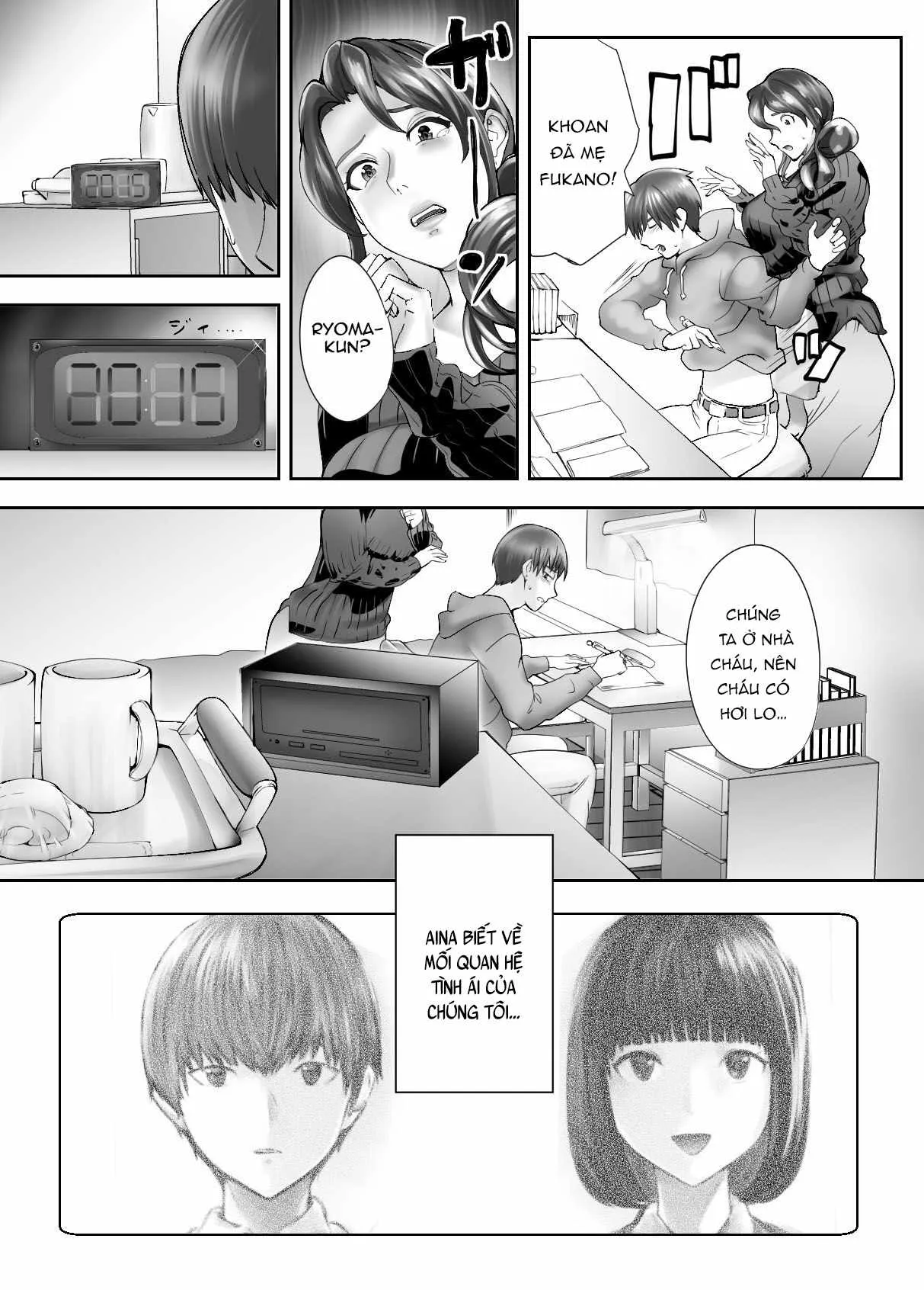 HentaiVN.net - Ảnh 6 - Thịt mẹ bạn [Osananajimi ga Mama to Yatte Imasu. ; My Childhood Friend is Doing It with My Mom] - Chap 4