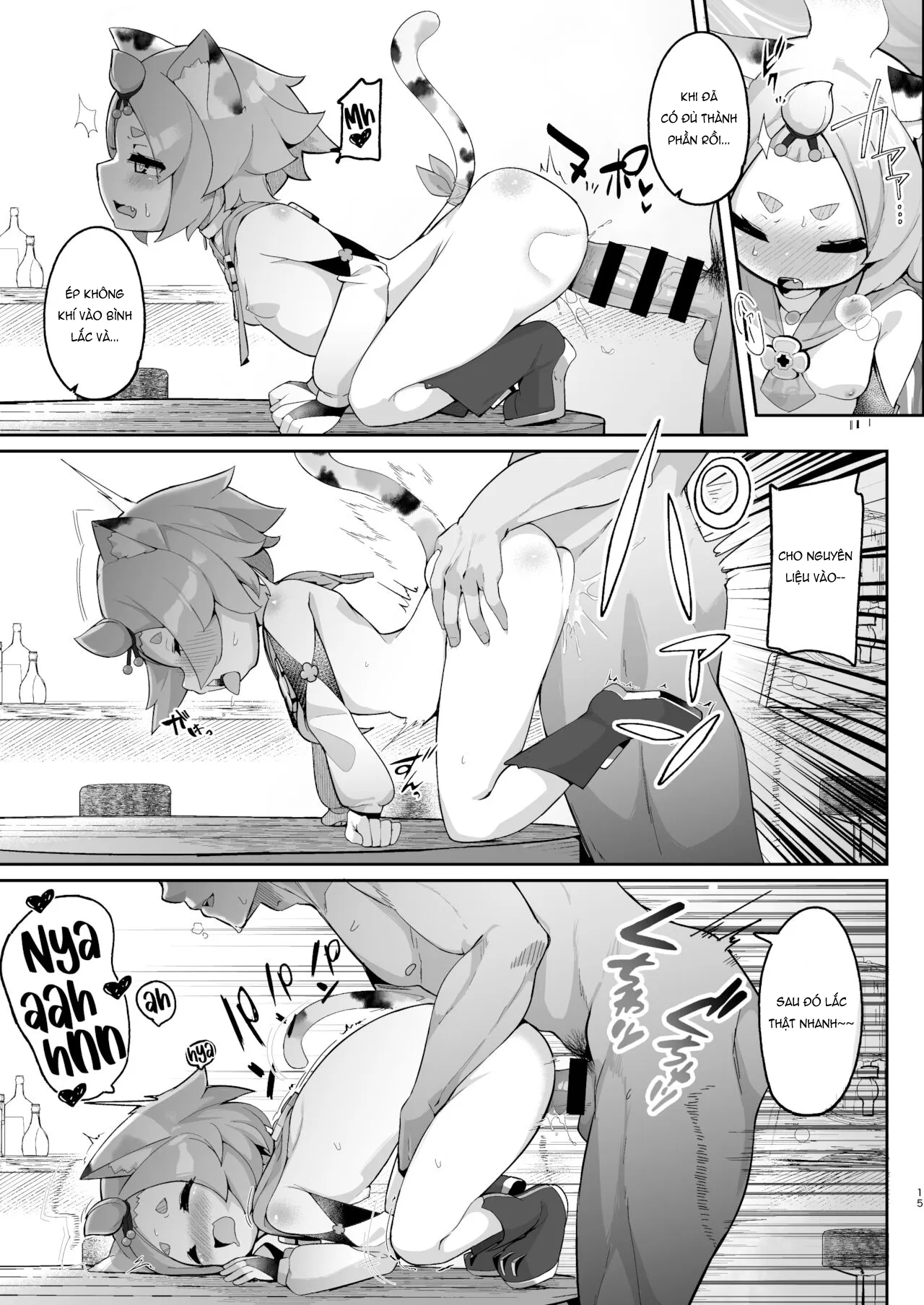 HentaiVN.net - Ảnh 14 - Ly cocktail bí mật của Diona [Diona no Himitsu no Cocktail] - Oneshot