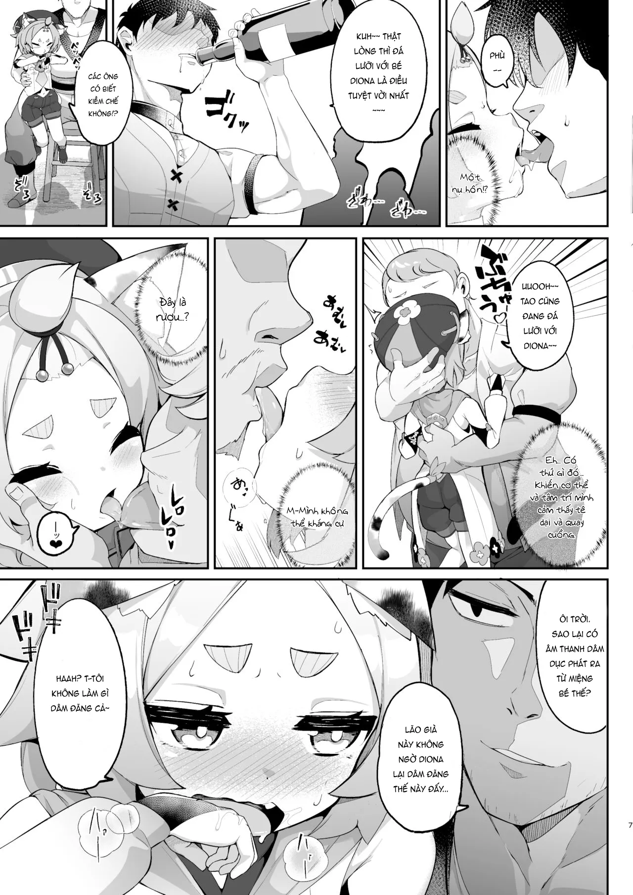 HentaiVN.net - Ảnh 7 - Ly cocktail bí mật của Diona [Diona no Himitsu no Cocktail] - Oneshot