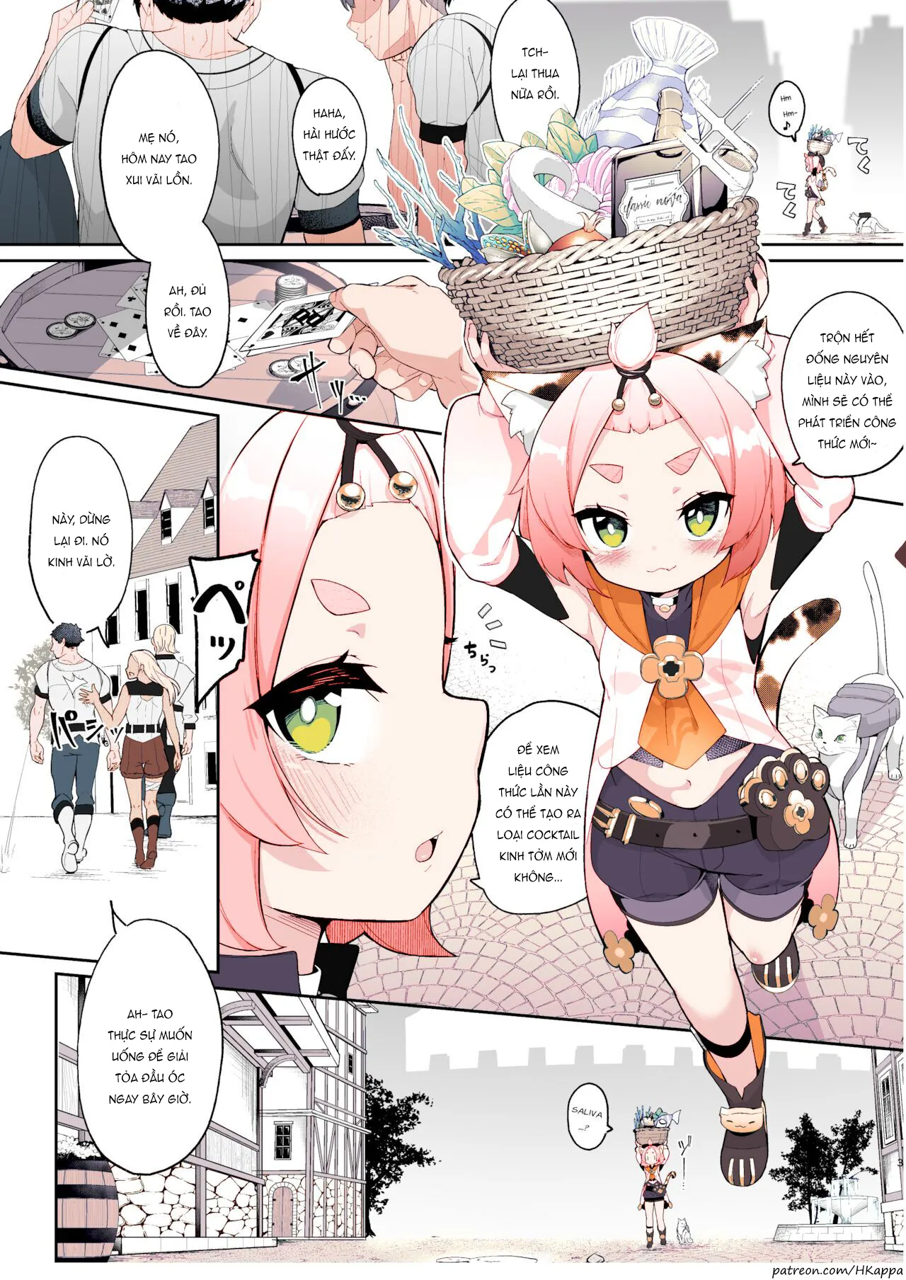 HentaiVN.net - Ảnh 3 - Ly cocktail bí mật của Diona [Diona no Himitsu no Cocktail] - 1shot có màu