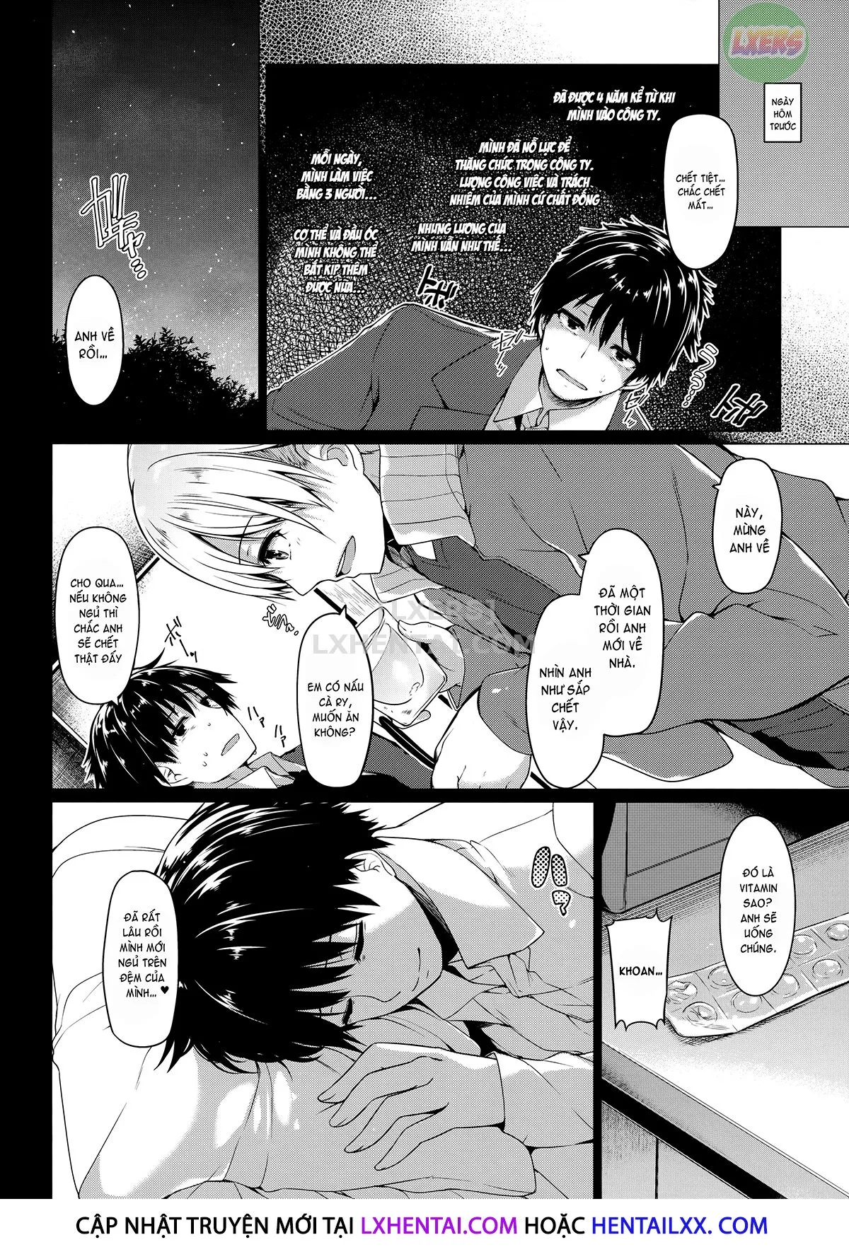 HentaiVN.net - Ảnh 7 - Sanshoku Hirune Tsuki TS - Chap 1