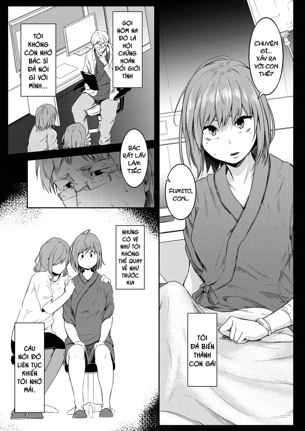 HentaiVN.net - Ảnh 4 - Câu chuyện tình của một nữ sinh chuyển giới [Nyotaika Otome no Renai Jijou] - Chap 1