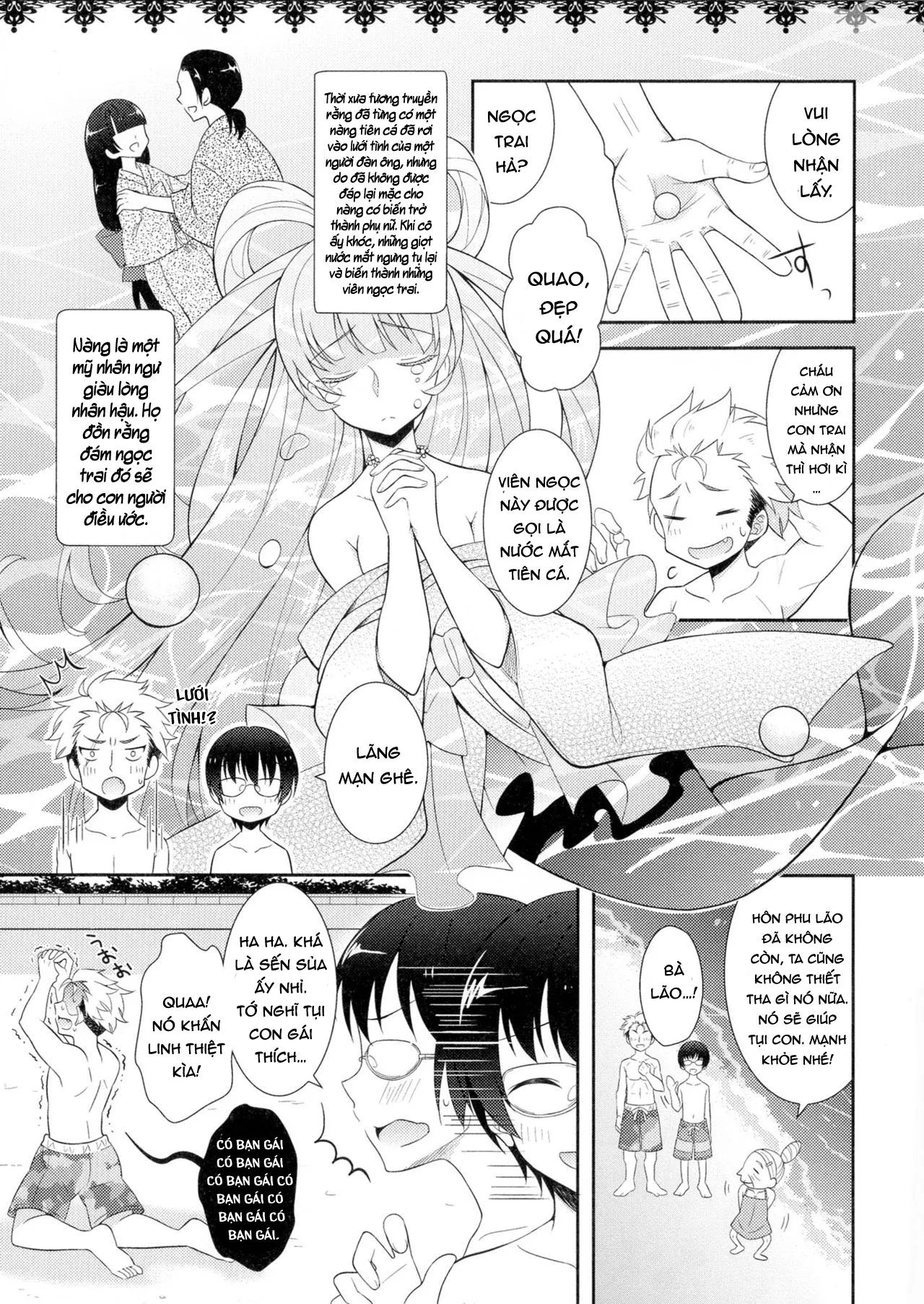 HentaiVN.net - Ảnh 4 - Ăn cơm tró lâu năm, tôi đè thằng bạn thân ra quất [渚のマーメイド] - Oneshot