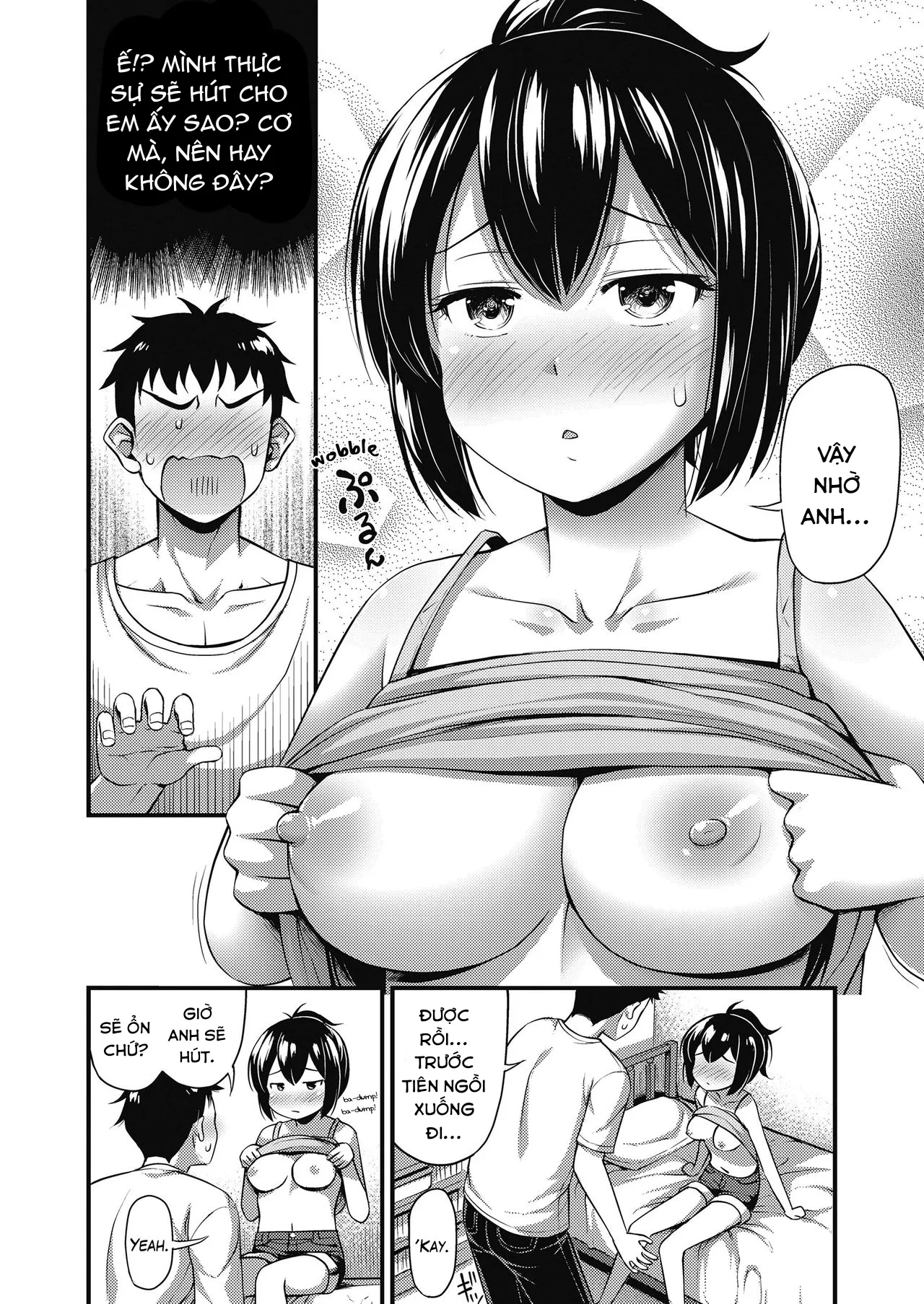 HentaiVN.net - Ảnh 5 - Hút mỡ cho em gái. [Okosama ni mo Osusume Odoroku Hodo Kimochi Ii Kyoui no Diet Jutsu; Also Recommended for Kids: A Dreadful Diet Method that Surprisingly Feels Good] - Oneshot