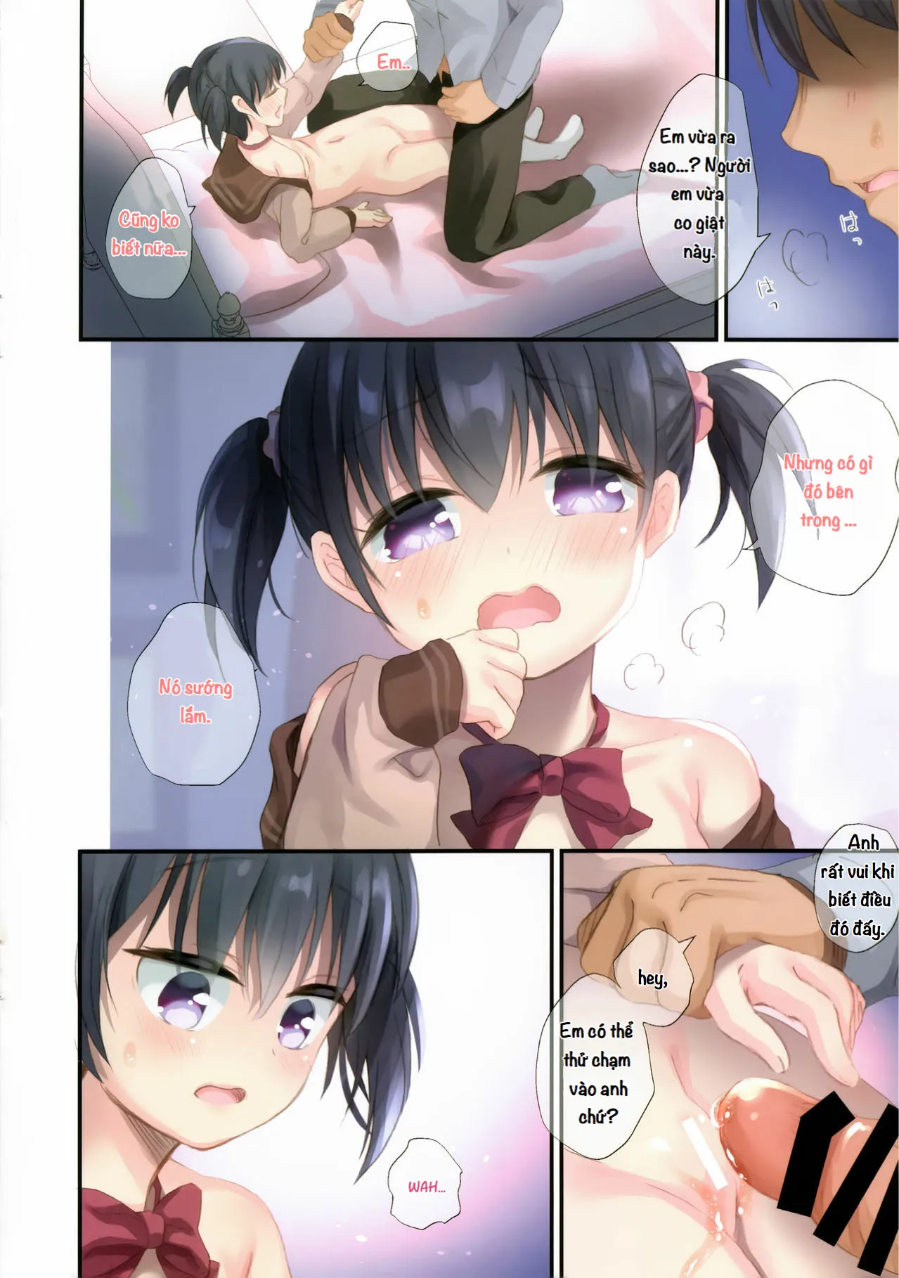 HentaiVN.net - Ảnh 14 - Lần đầu của tôi và cô em gái nhỏ [Imouto to Hajimemashita] - Oneshot