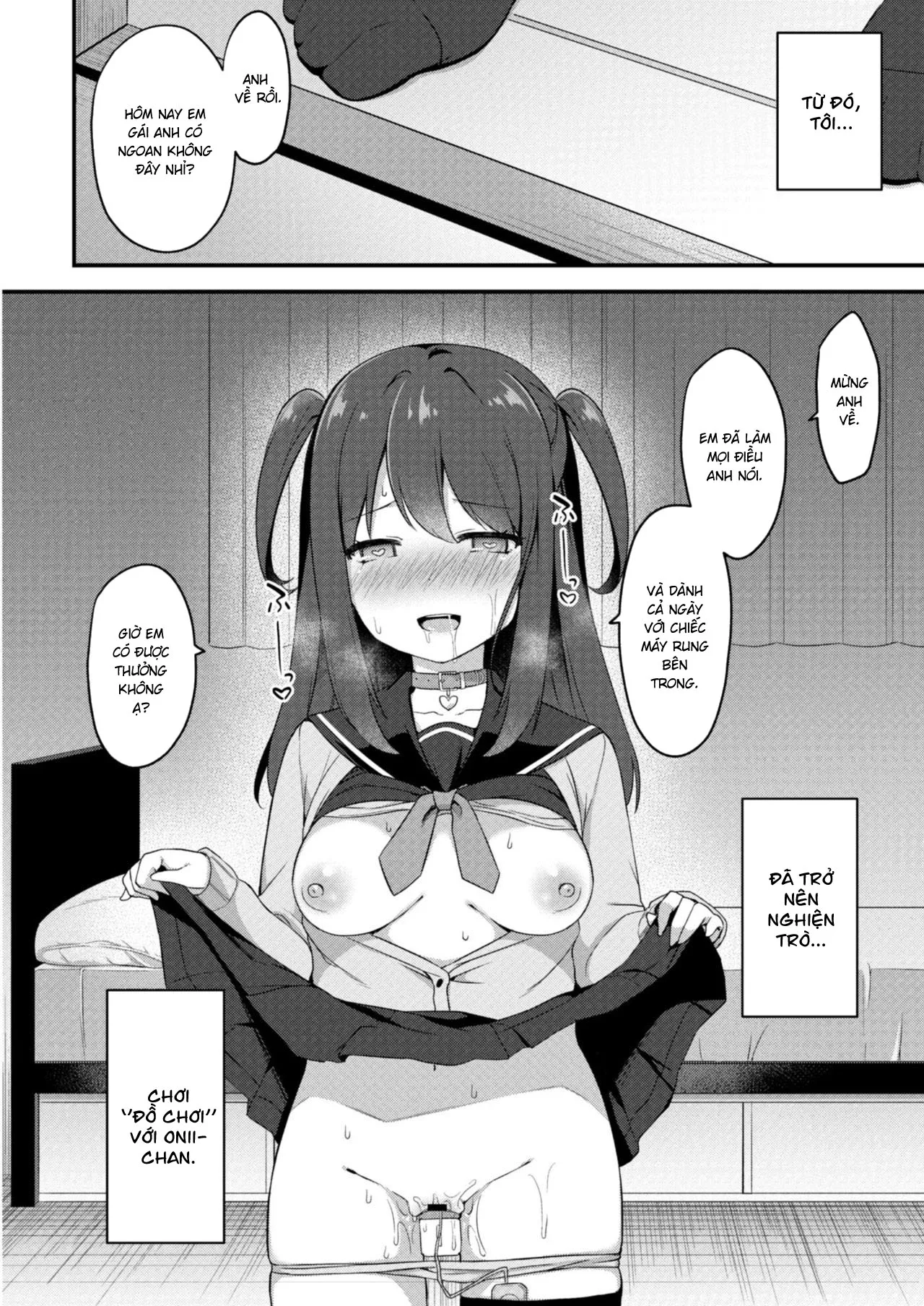 HentaiVN.net - Ảnh 20 - Cô em gái nghiện sếch toy [Yuuwaku・Imouto #3 Omocha Asobi ; Little Sister Temptation #3 Playing with Toys] - Oneshot