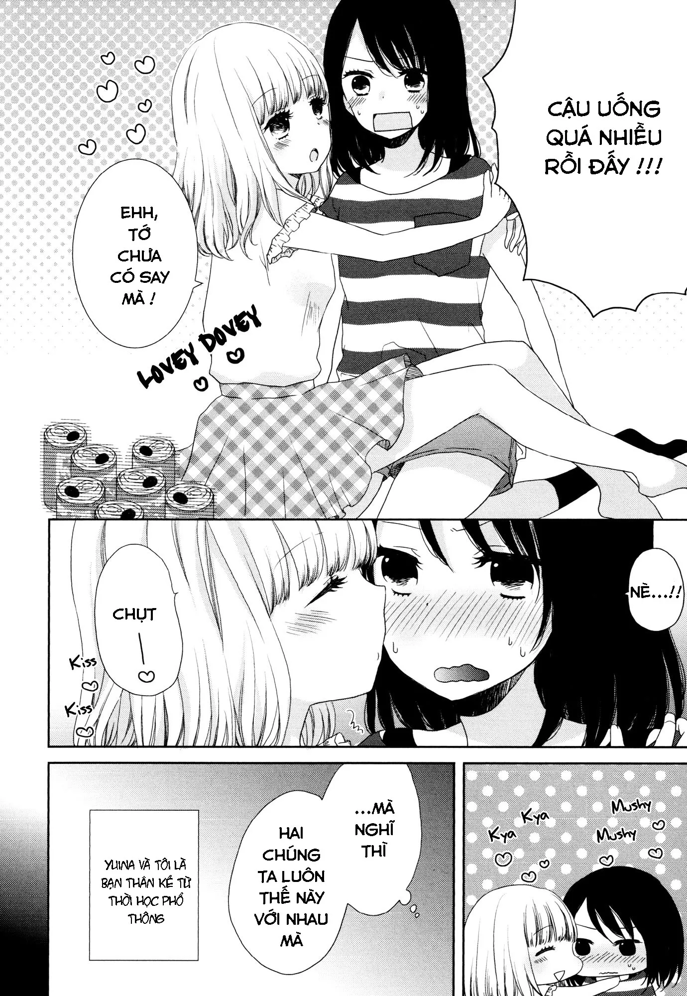 HentaiVN.net - Ảnh 3 - Tuyển tập Yuri Oneshot - Chap 32: From Tomorrow On No More Drinking