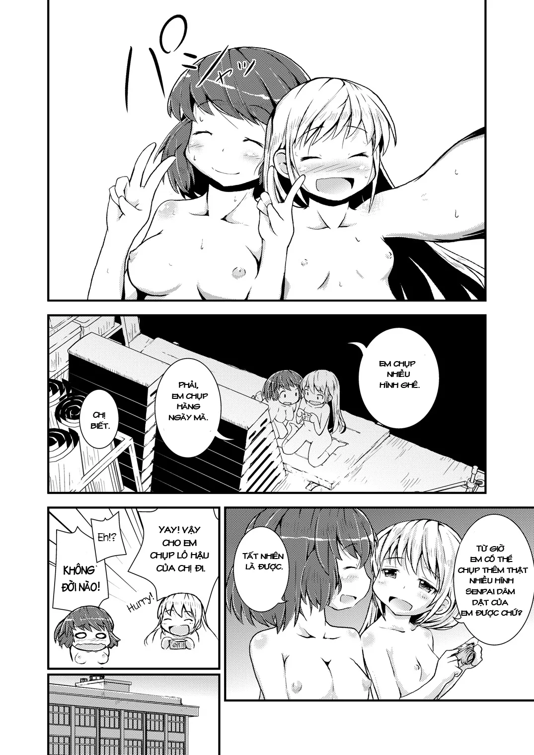 HentaiVN.net - Ảnh 80 - Tuyển tập Yuri Oneshot - Chap 43: Senpai To Soushuuhen